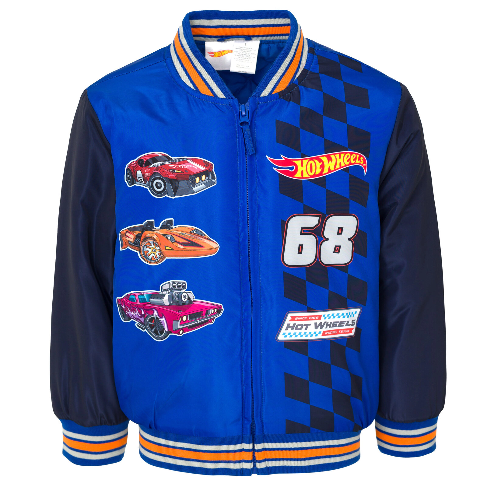 Hot Wheels Boys' Full-Zip Bomber Jacket