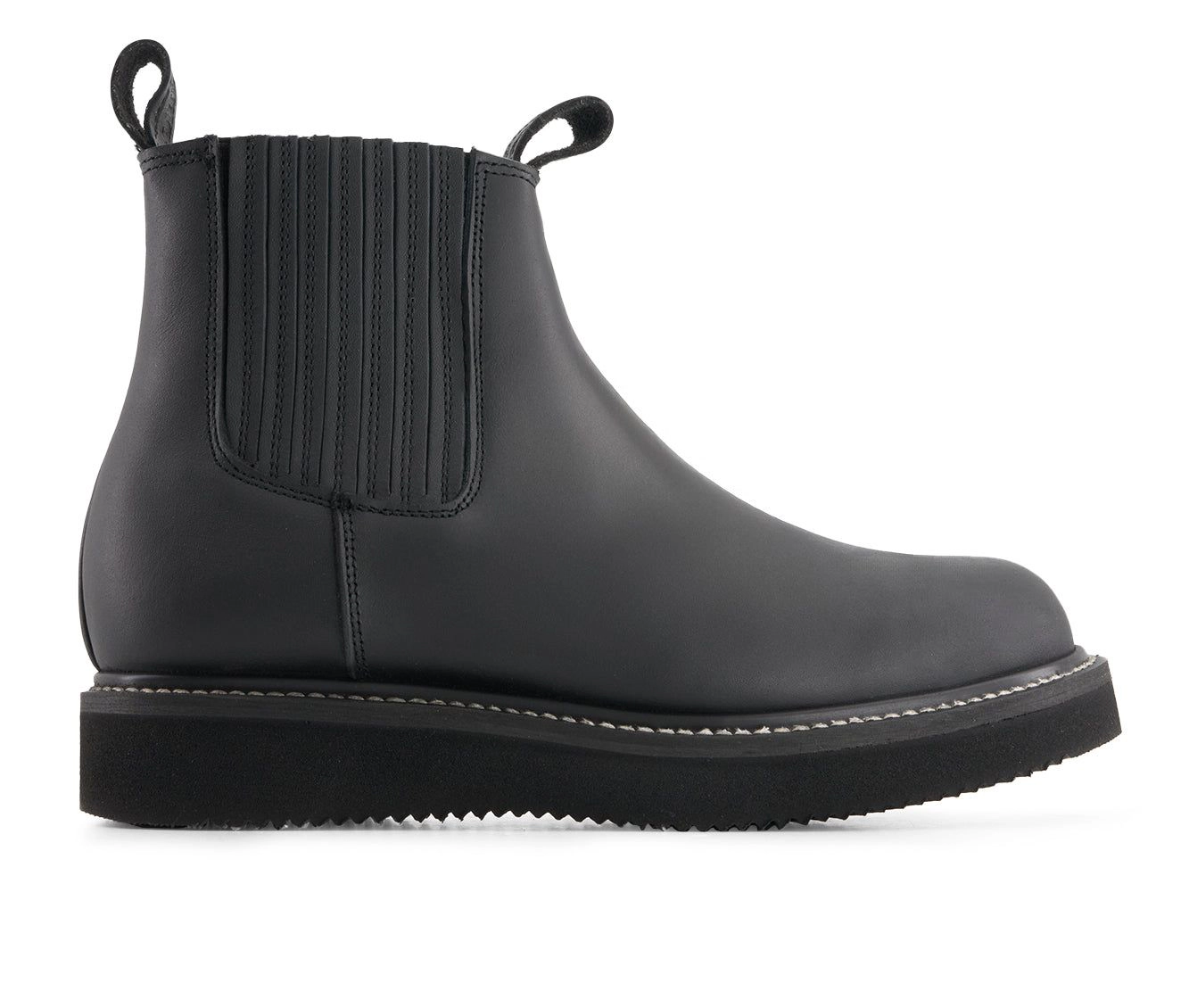 Forastero Mens Leather Chelsea Boots With Elastic Shaft