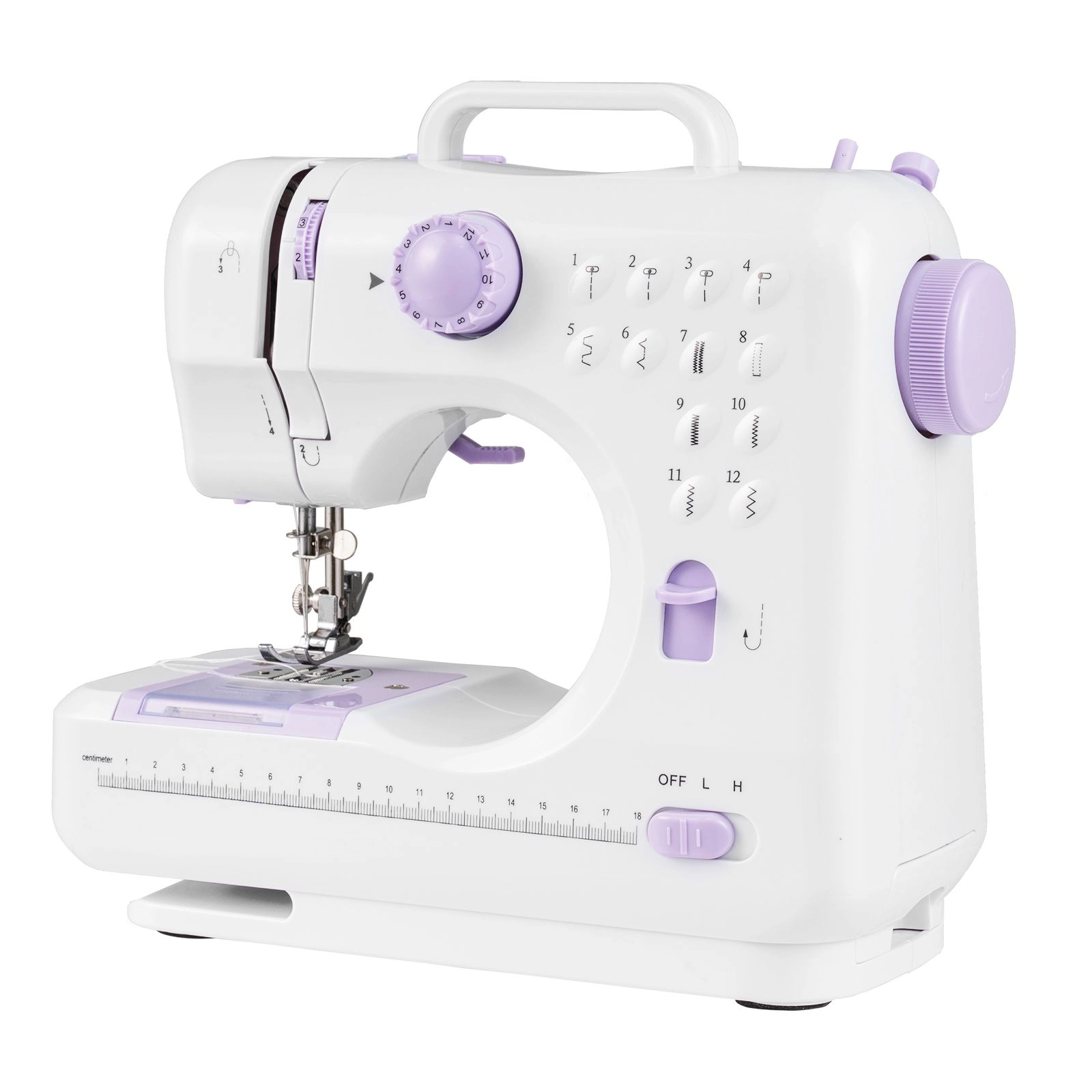 SlickBlue Portable Mini Sewing Machine with 12 Stitch Patterns and Kit