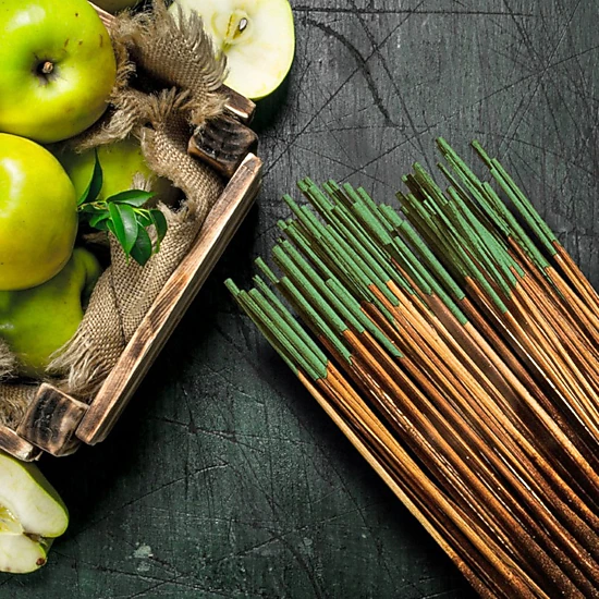 Wild Berry Green Apple Incense Sticks, 100-Count Hand-Dipped 11-Inch ...