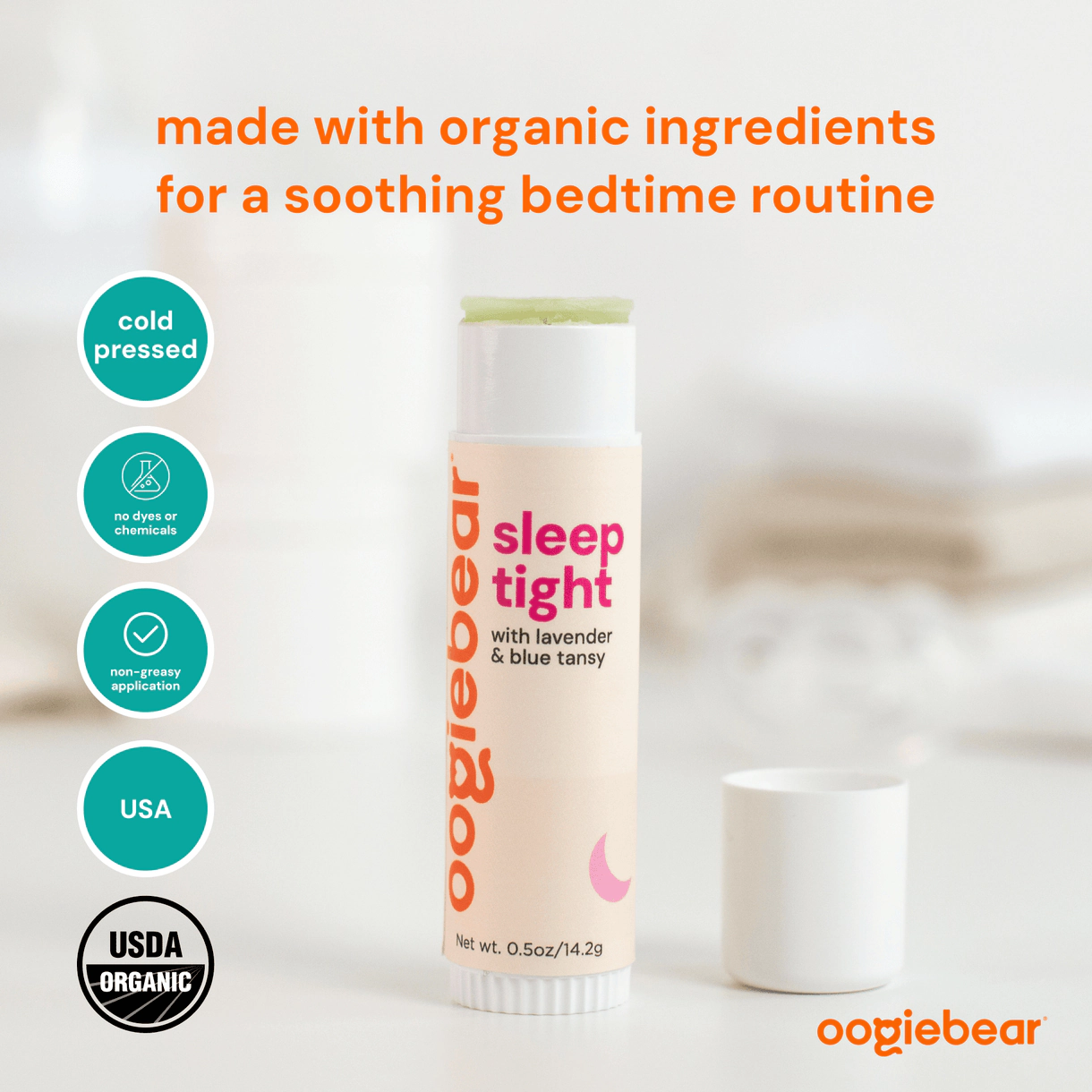 oogiebear Baby Sleep Tight Organic Balm 0.5 oz