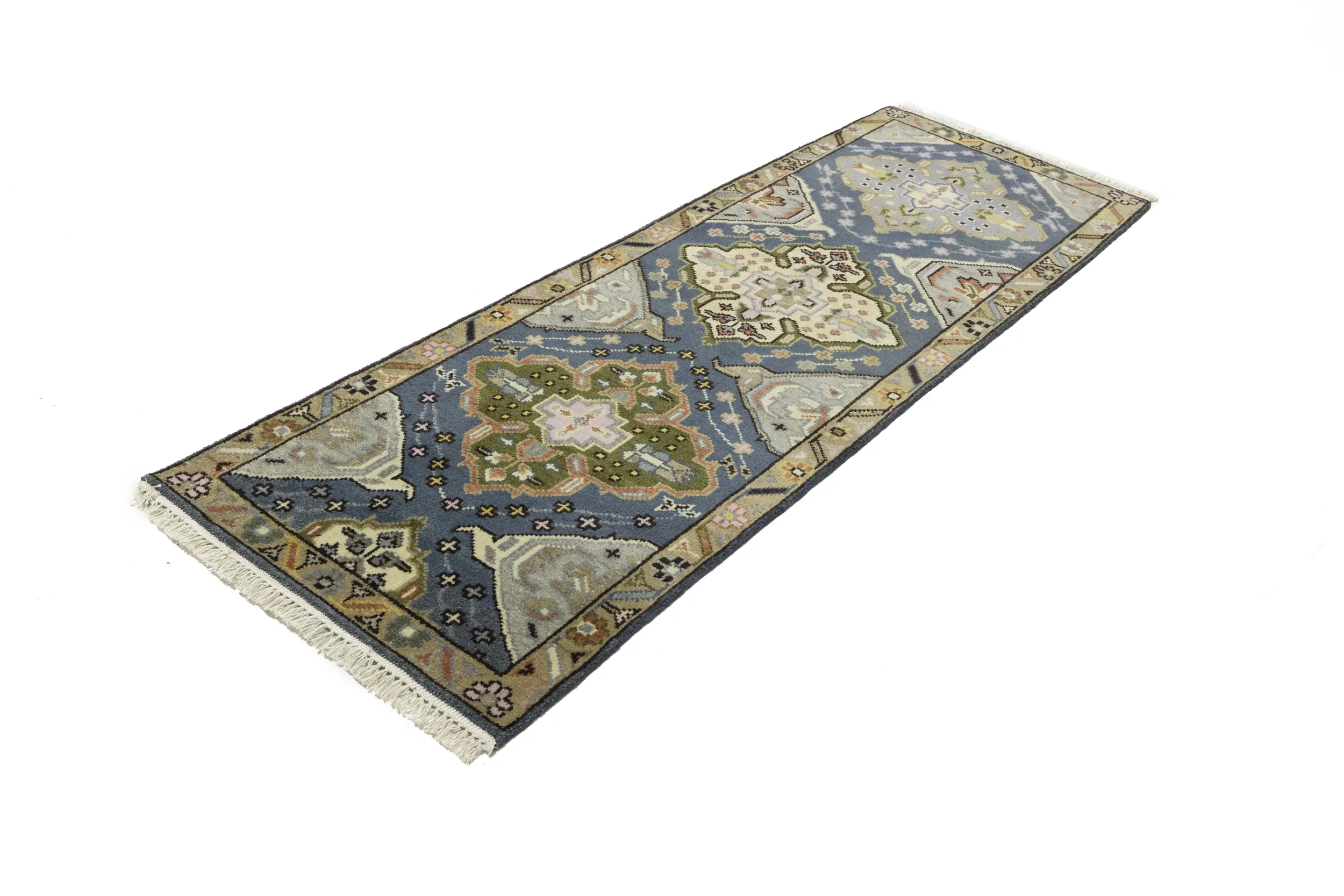 Magic Rugs Gray Floral 3X8 Traditional Heriz Serapi Oriental Runner Rug
