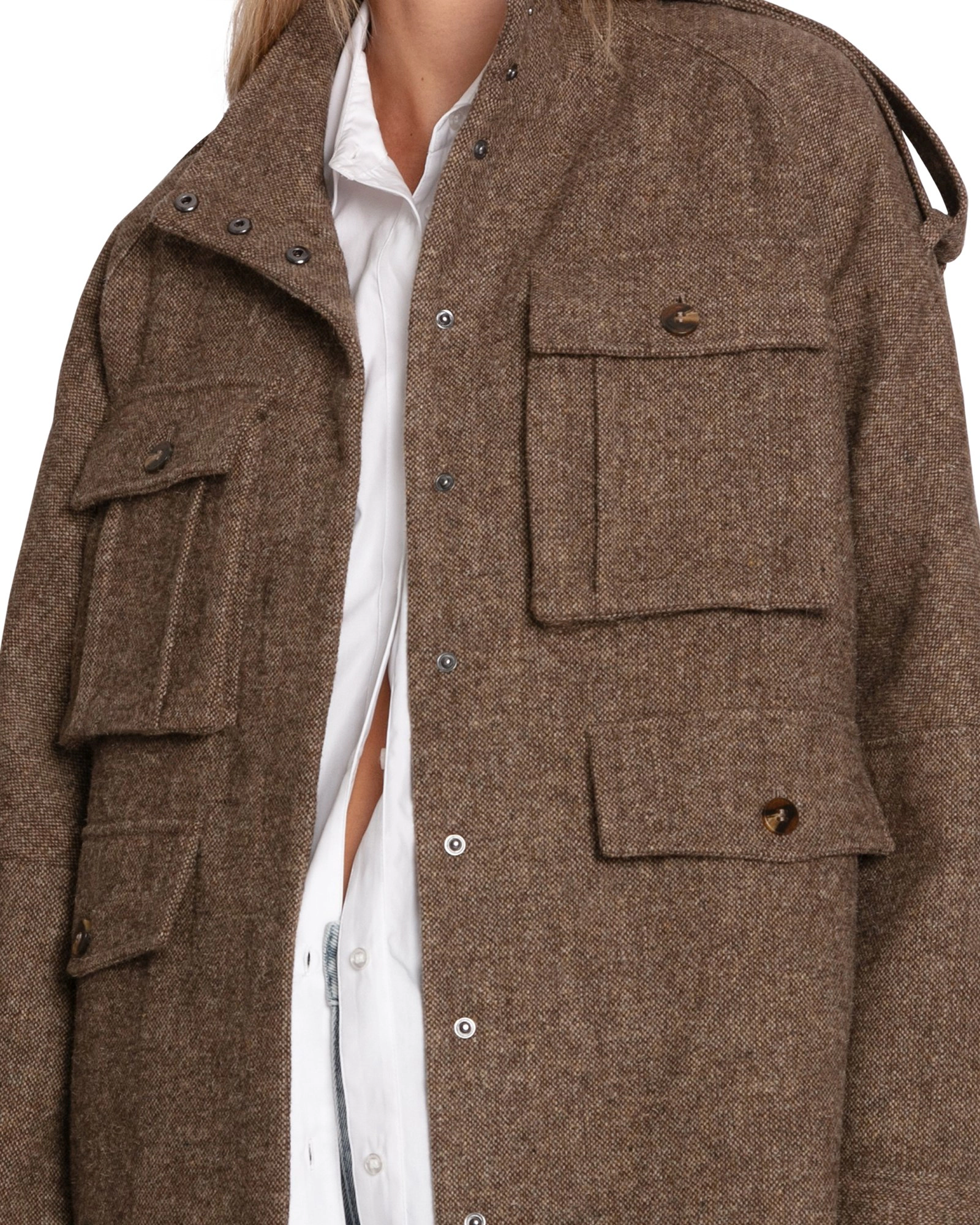 Belle & Bloom Womens All My Love Wool Overshirt