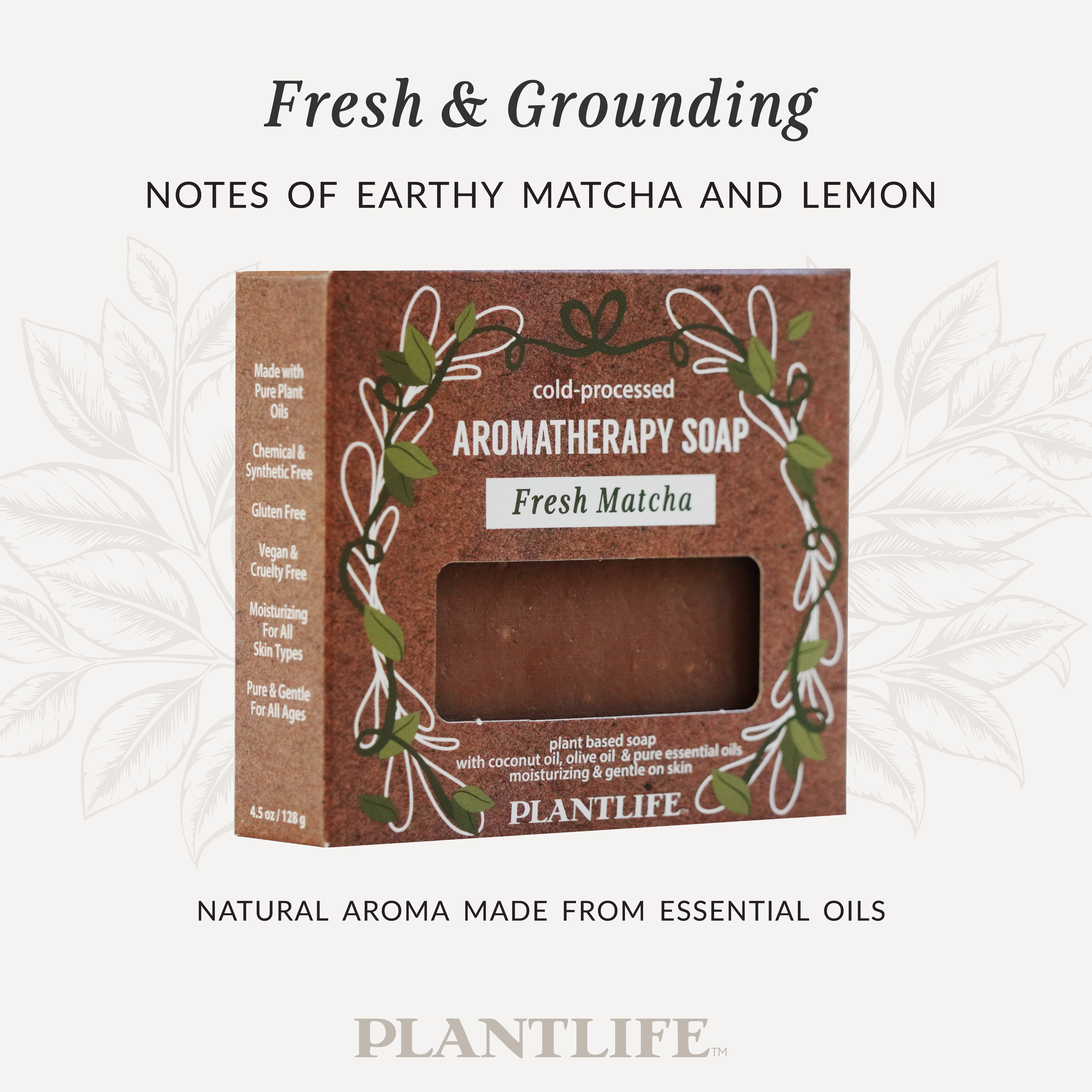 Plantlife Fresh Matcha Aromatherapy Herbal Soap