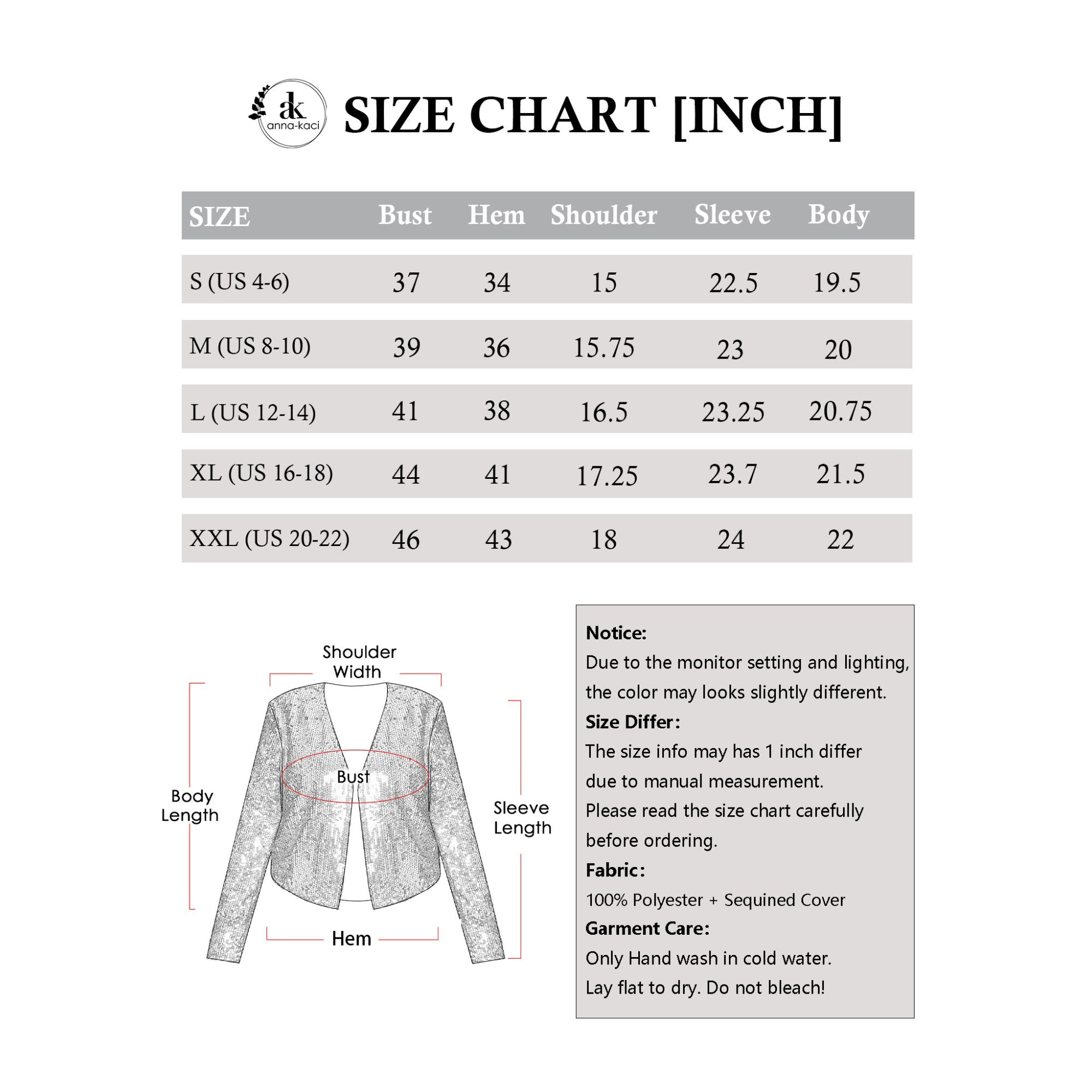 Anna-Kaci Women's Sequin Open Front Cardigan with Long Sleeves and Cropped Fit