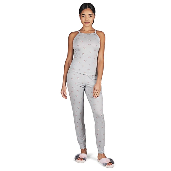 Memoi Women's Ditsy Floral Bamboo Blend Thin Strap Tank Top