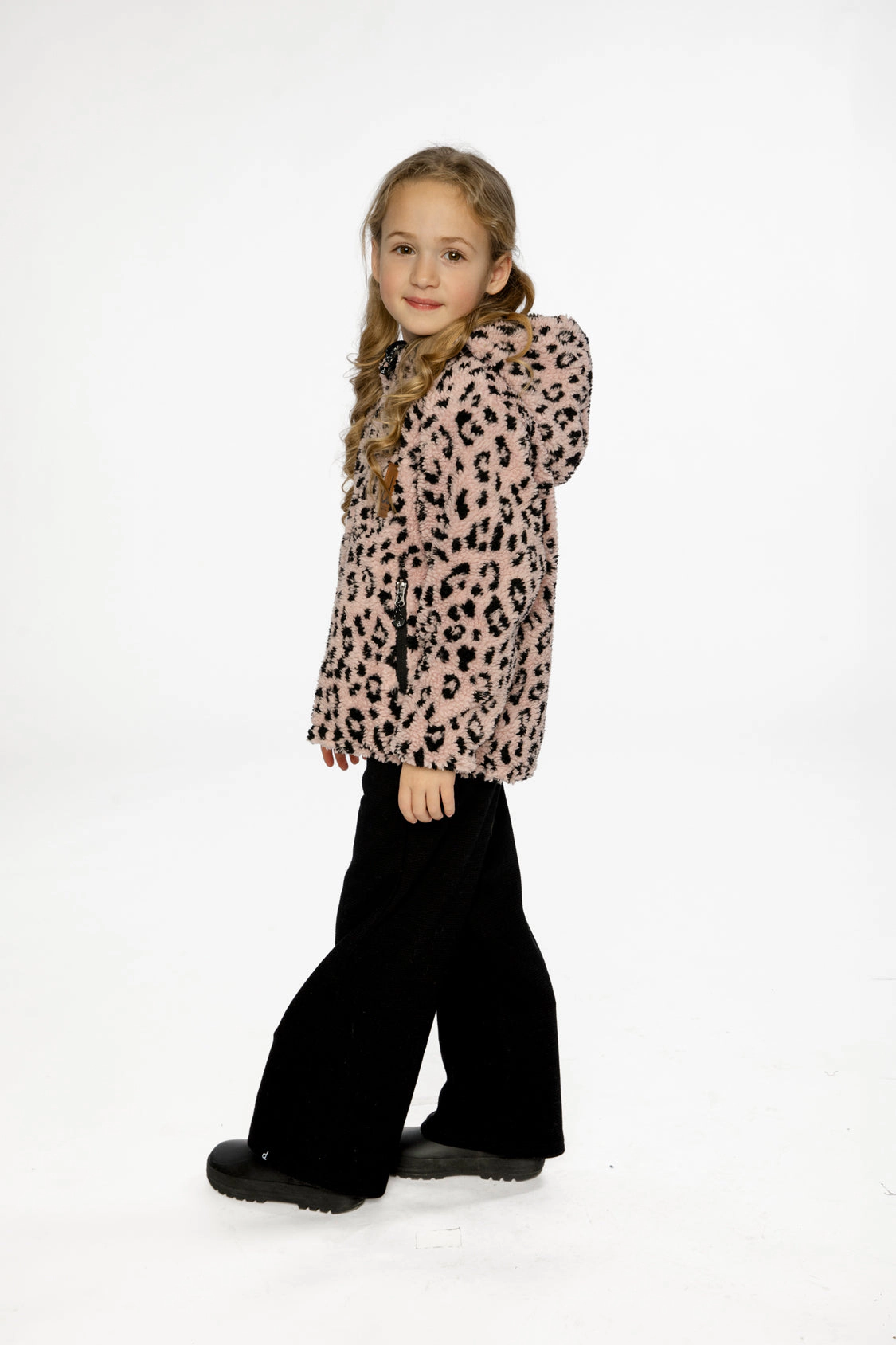 Deux par Girls Sherpa and Water-Resistant Reversible Mid-Season Jacket