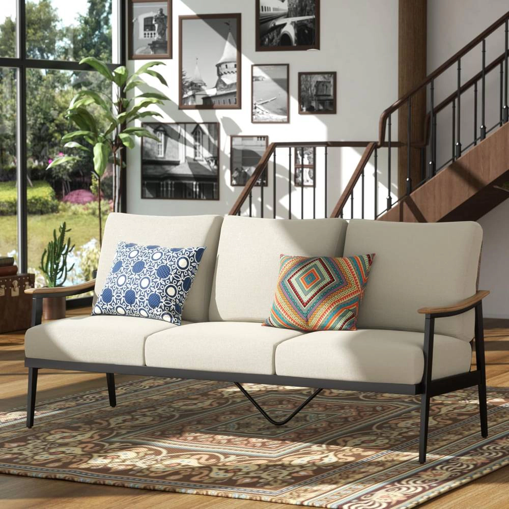 Radiant Essence Unisex Olefin Fabric Patio Sofa