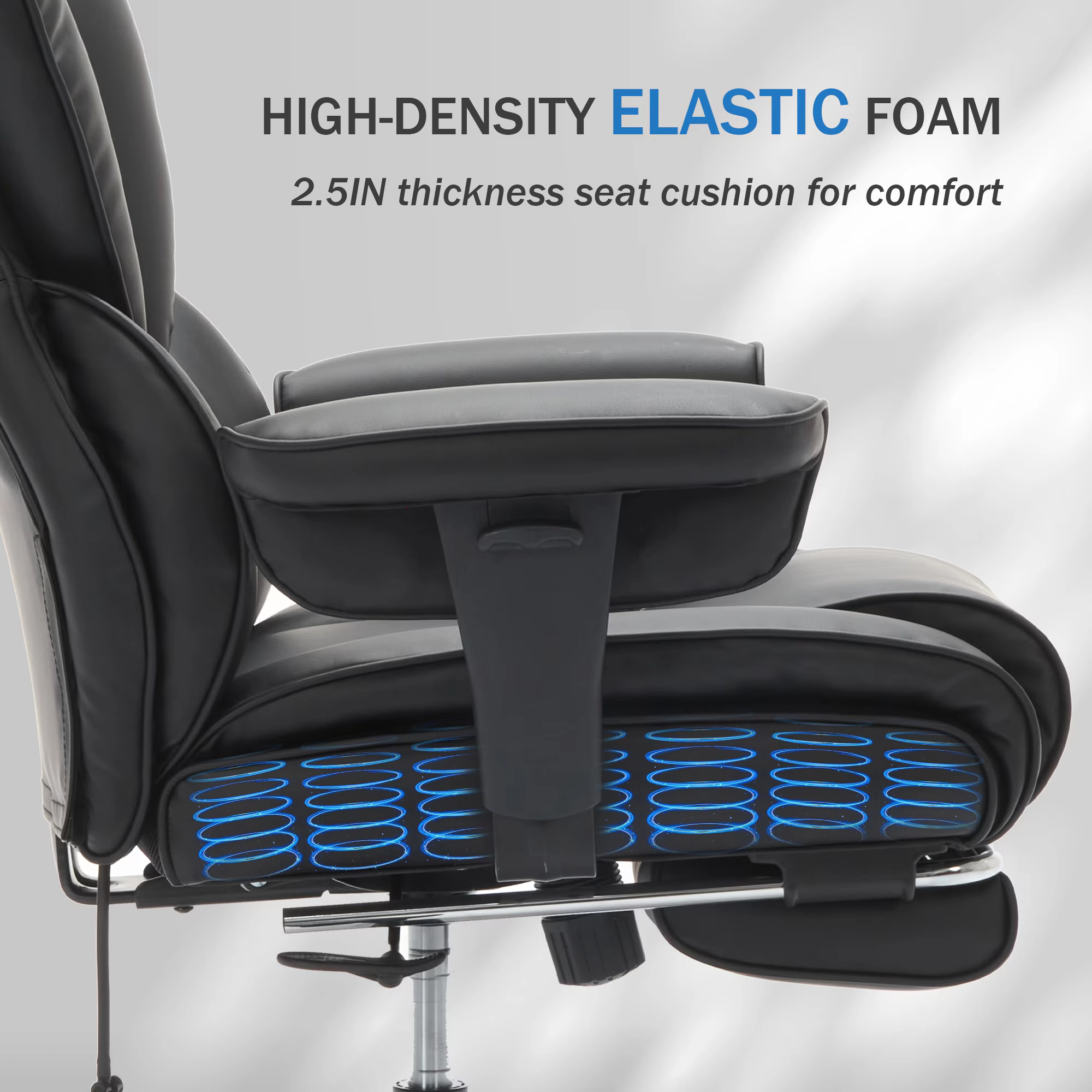 Platinum-Level Office Chairs Big and Tall Ergonomic Office Chair With Foot Rest And Inflatable Lumbar