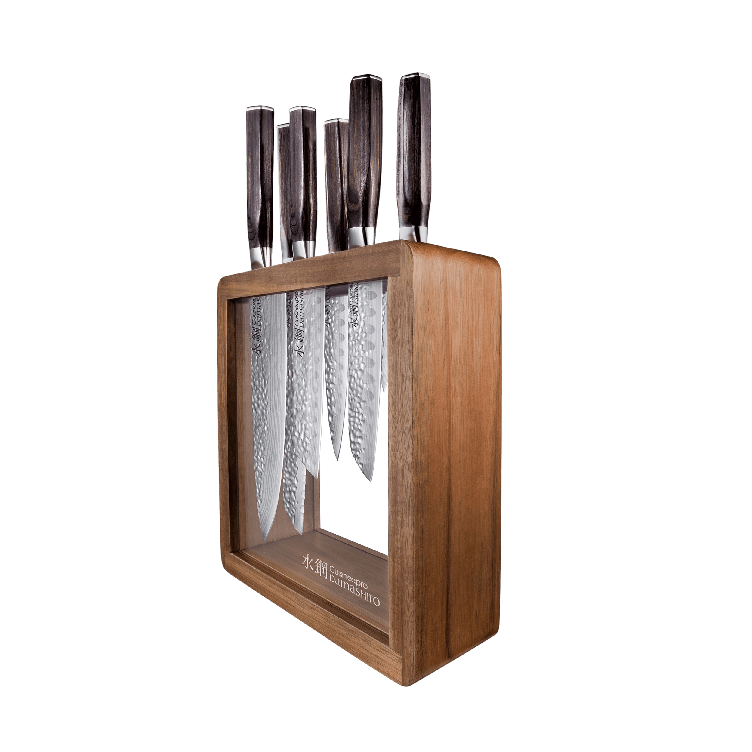Cuisine::pro® Damashiro EMPEROR® Mokuzai Knife Block 7 Piece
