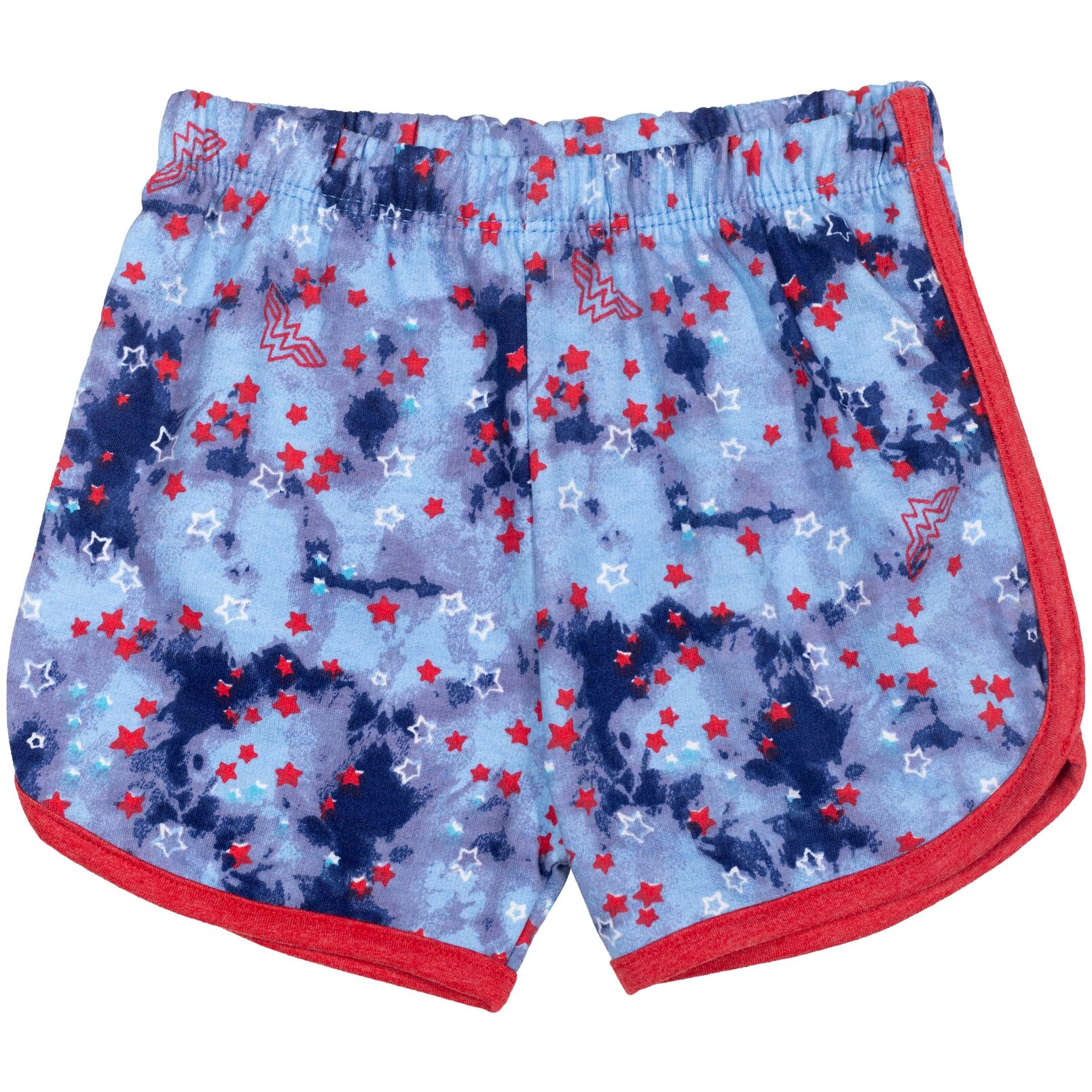 DC Comics Justice League Wonder Woman Girls' 2-Piece T-Shirt and Dolphin Shorts Set