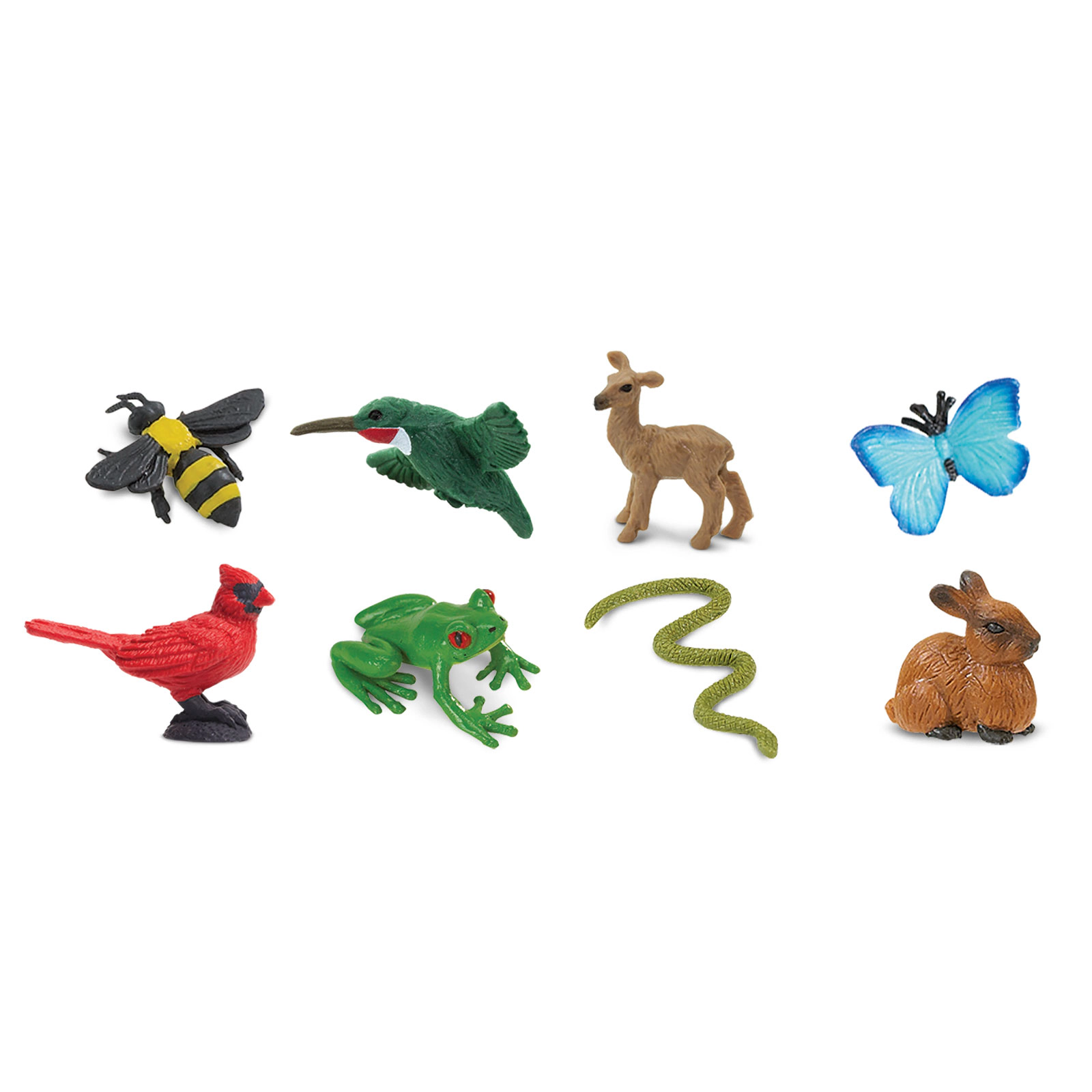 Safari Ltd. - Backyard Fun Pack - 8 Mini Toy Figurines for Kids