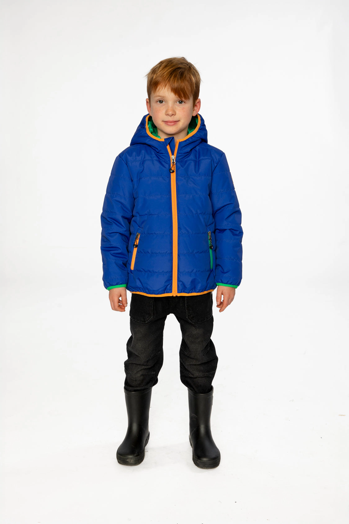 Deux par Boys Hooded Quilted Mid-Season Jacket