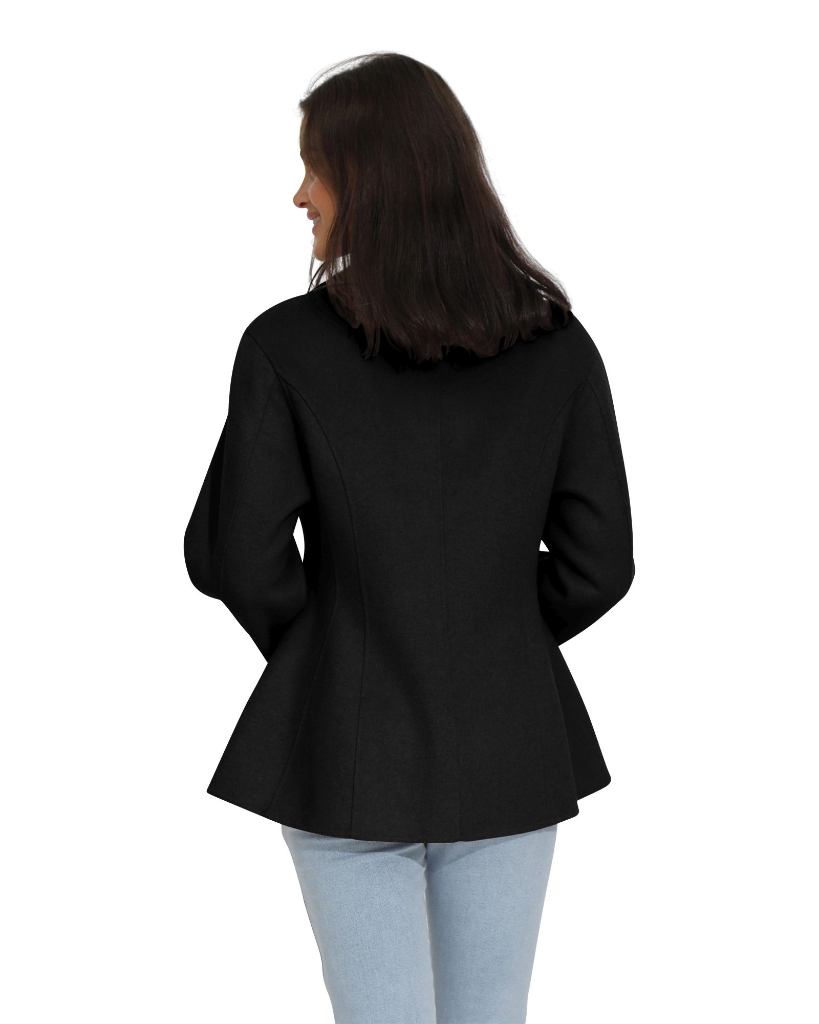 Belle & Bloom Womens Stuck On You Wool Blend Cinched Waist Blazer