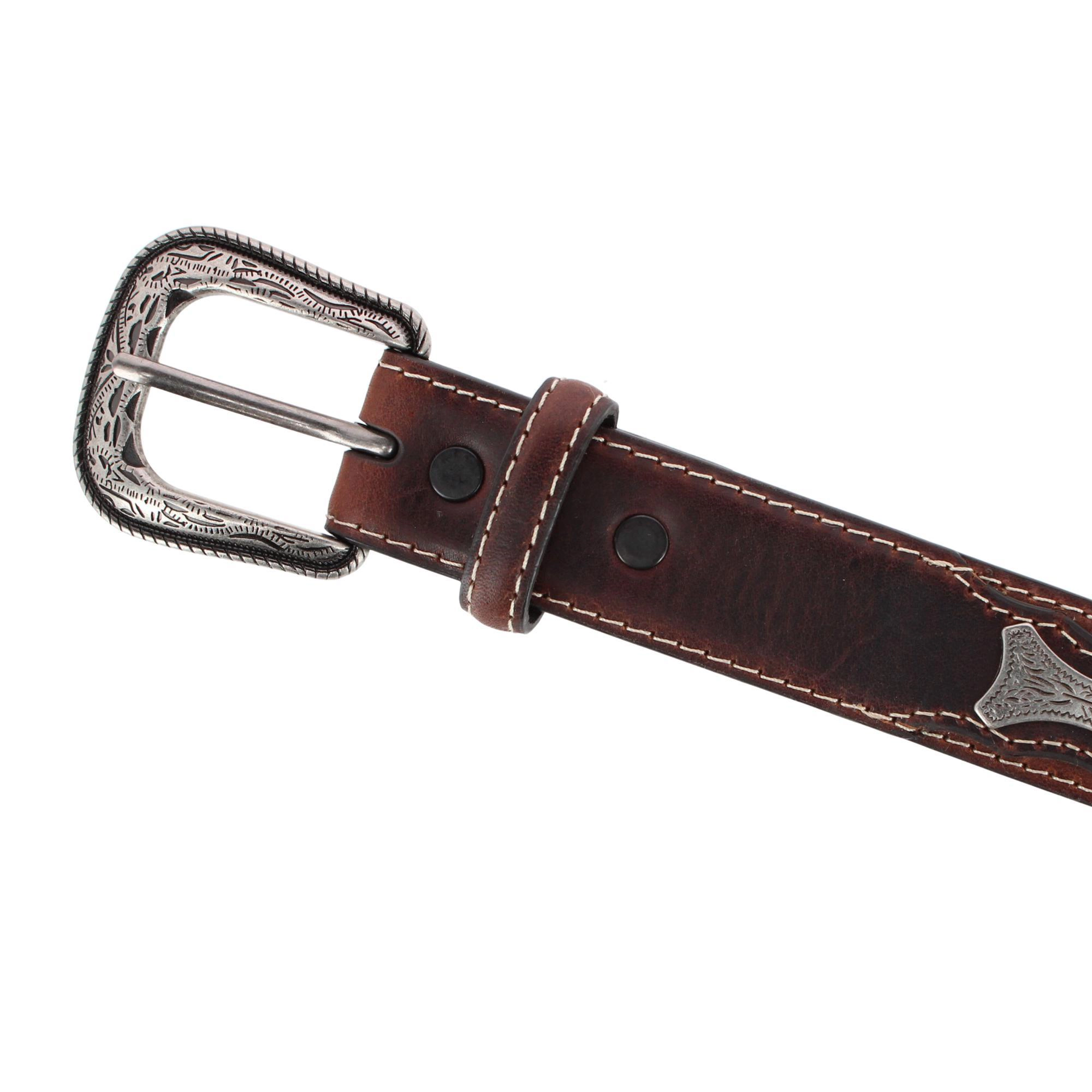 Roper Boy's 30mm Concho Top Grain Leather Belt