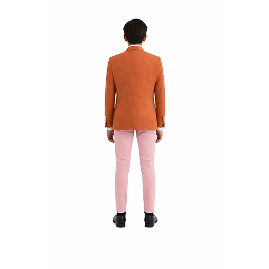 Elie Balleh Boys Slim Fit Clasic Mélange Jacket