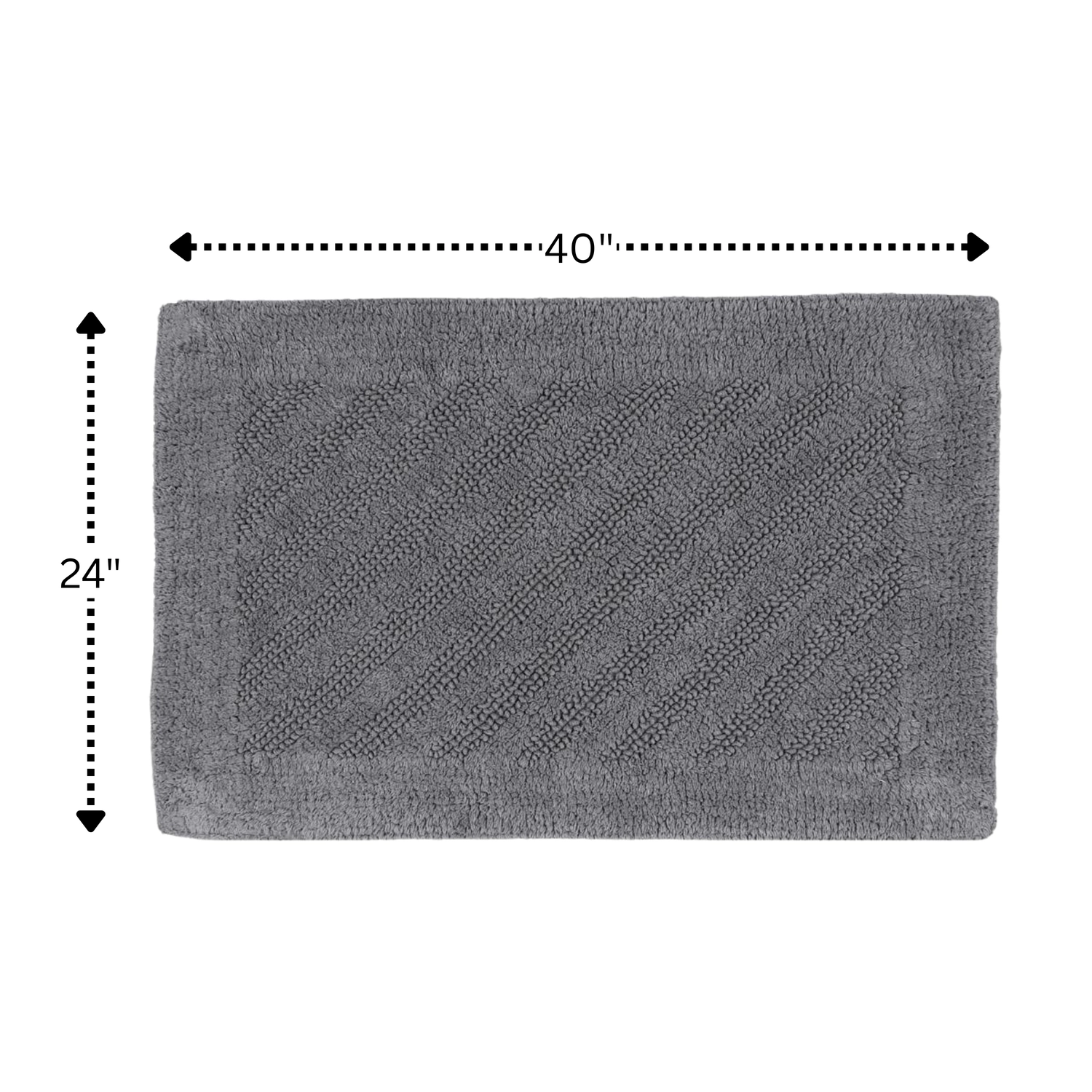 Shooting Star 220 GSF Reversible Bath Rug 24in x 40in by Knightsbridge