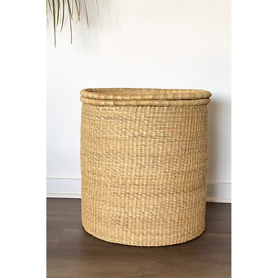 Mbare Handwoven Hamper with Lid, Color: Natural - JCPenney