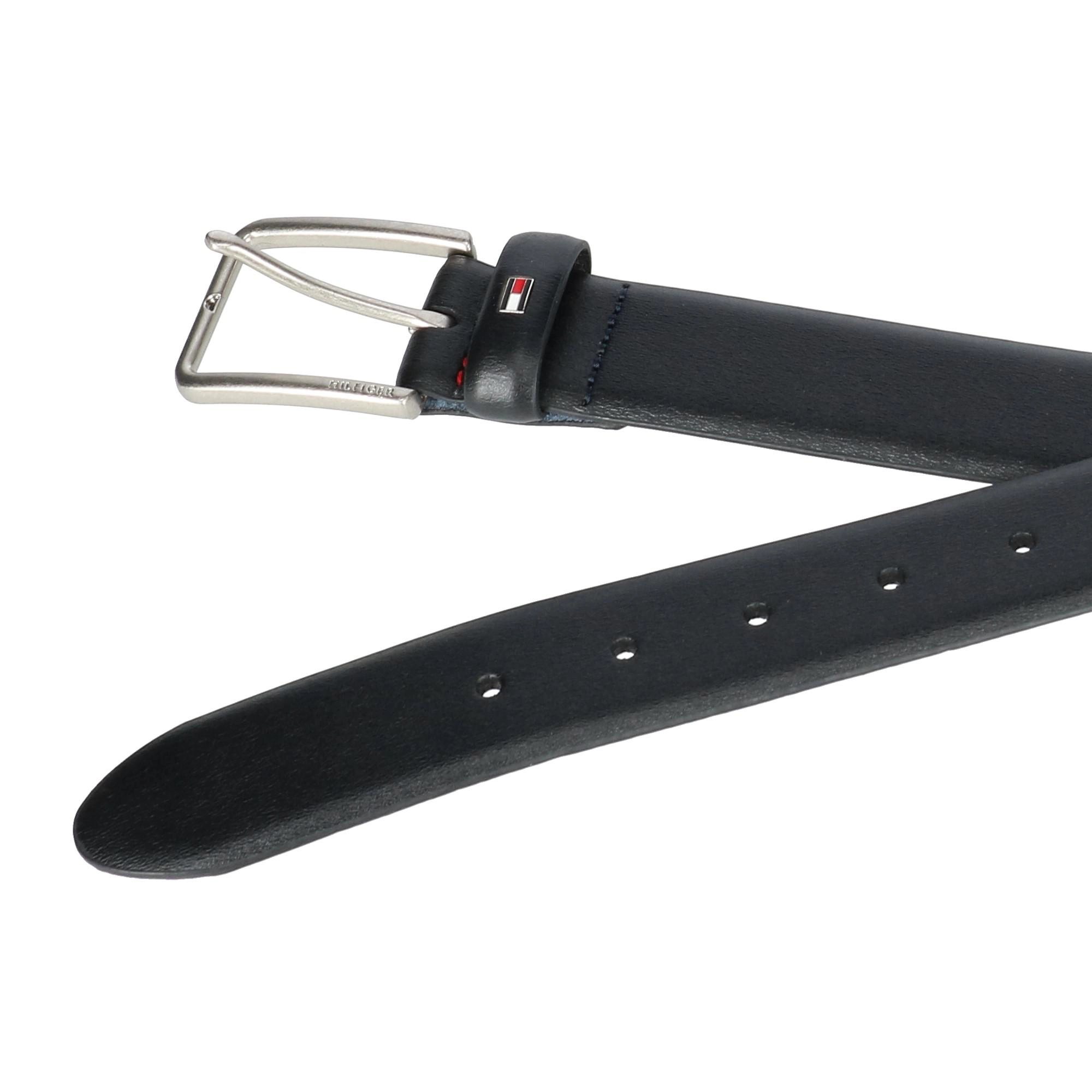Tommy Hilfiger Men's Smooth Feather Edge Leather Belt