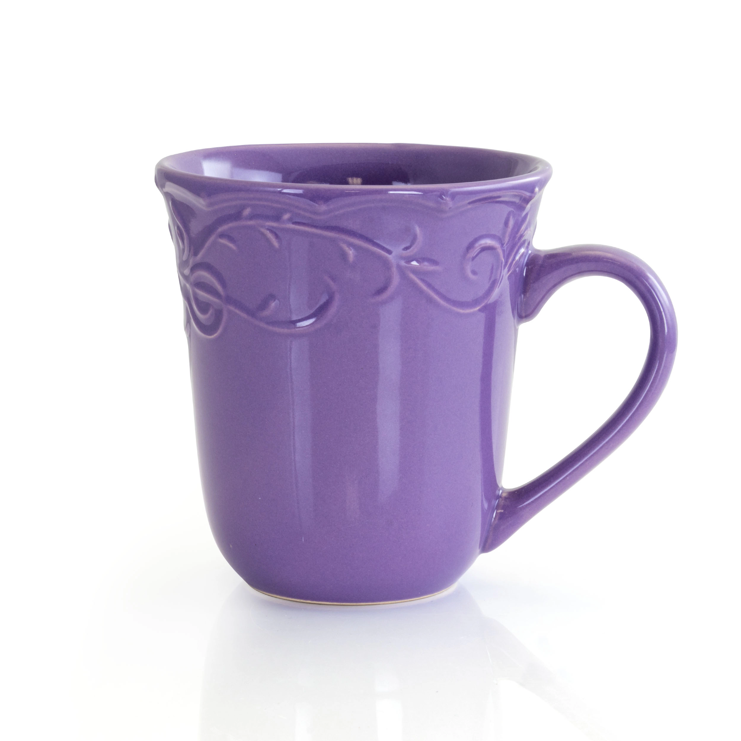 Elama Lilac Fields 16-Piece Dinnerware Set
