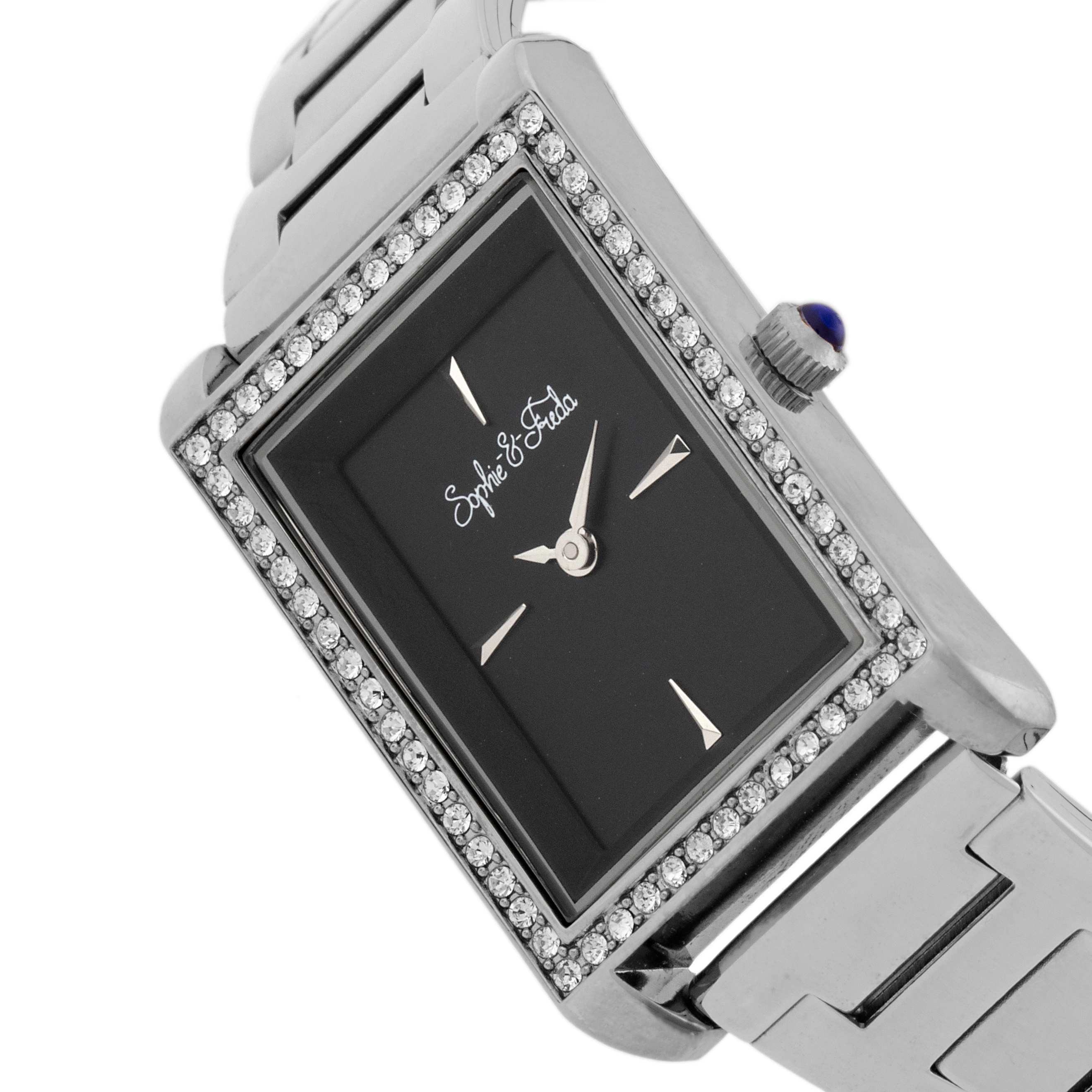 Sophie and Freda Wilmington Bracelet Watch w/Swarovski Crystals