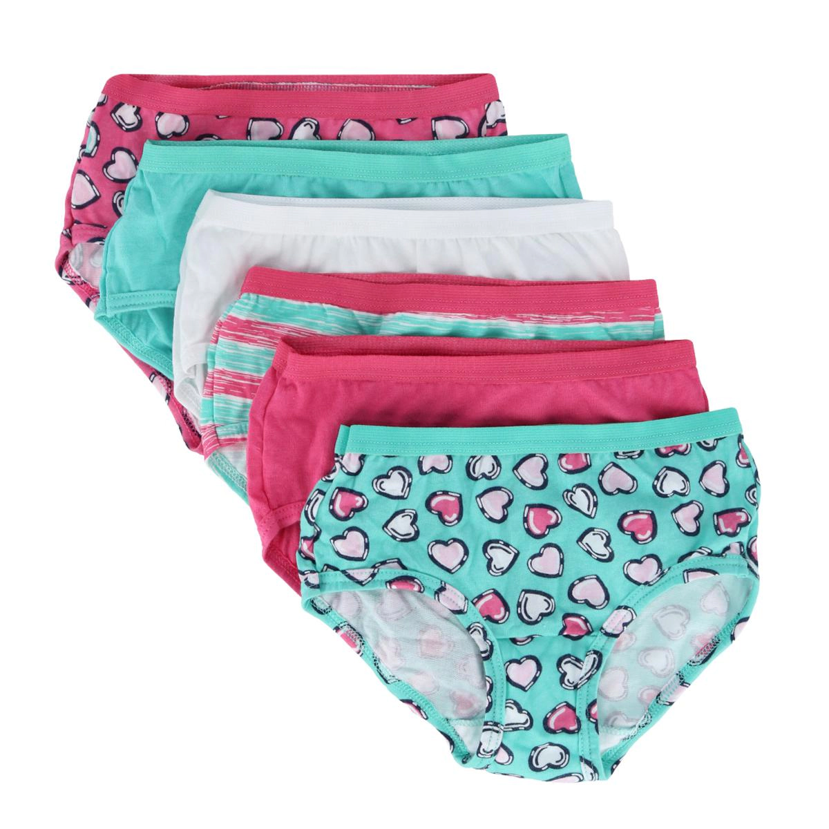 Fruit of the Loom Girl's Eversoft Brief Underwear (6 Pack)