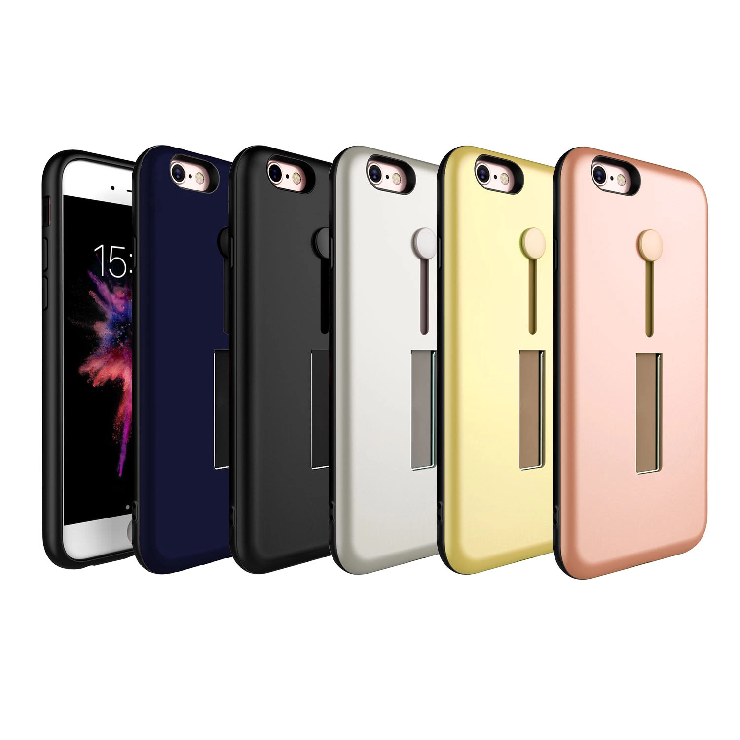 GBruno Dual-Layer IPhone 8 Case With Finger Strap