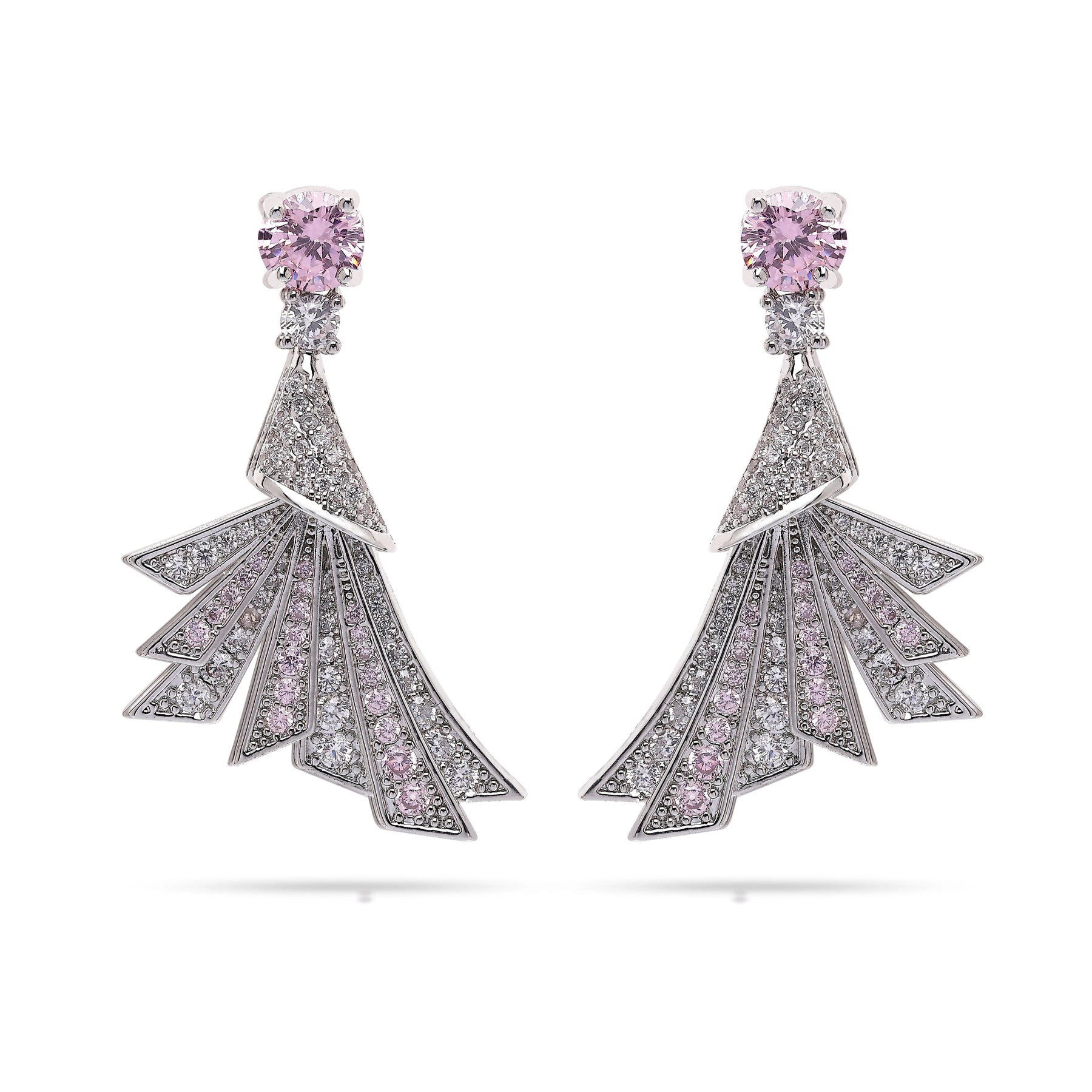 AGP PARIS Womens Feather Drop Earrings