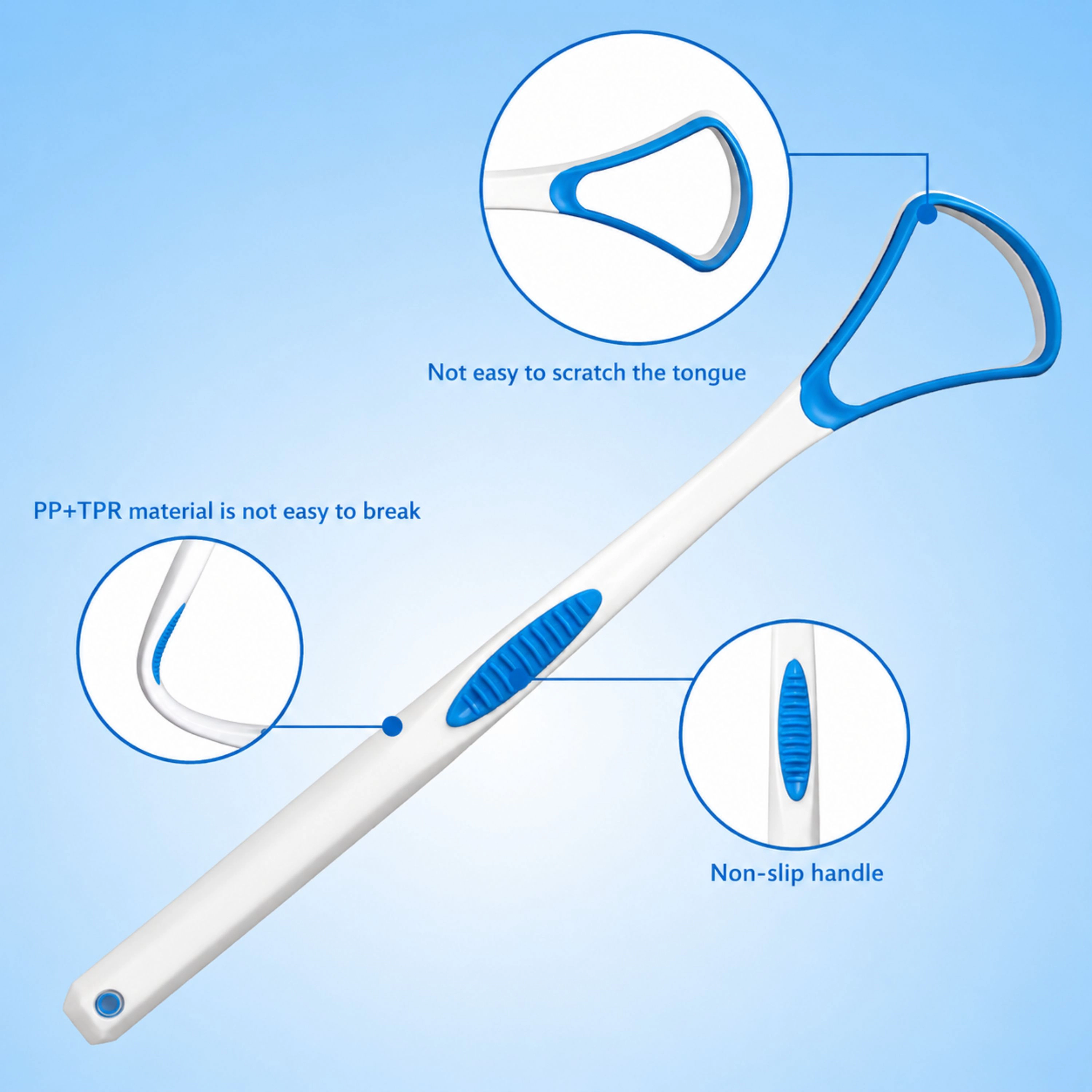 Kitcheniva 3-Piece Tongue Cleaner Scrapers