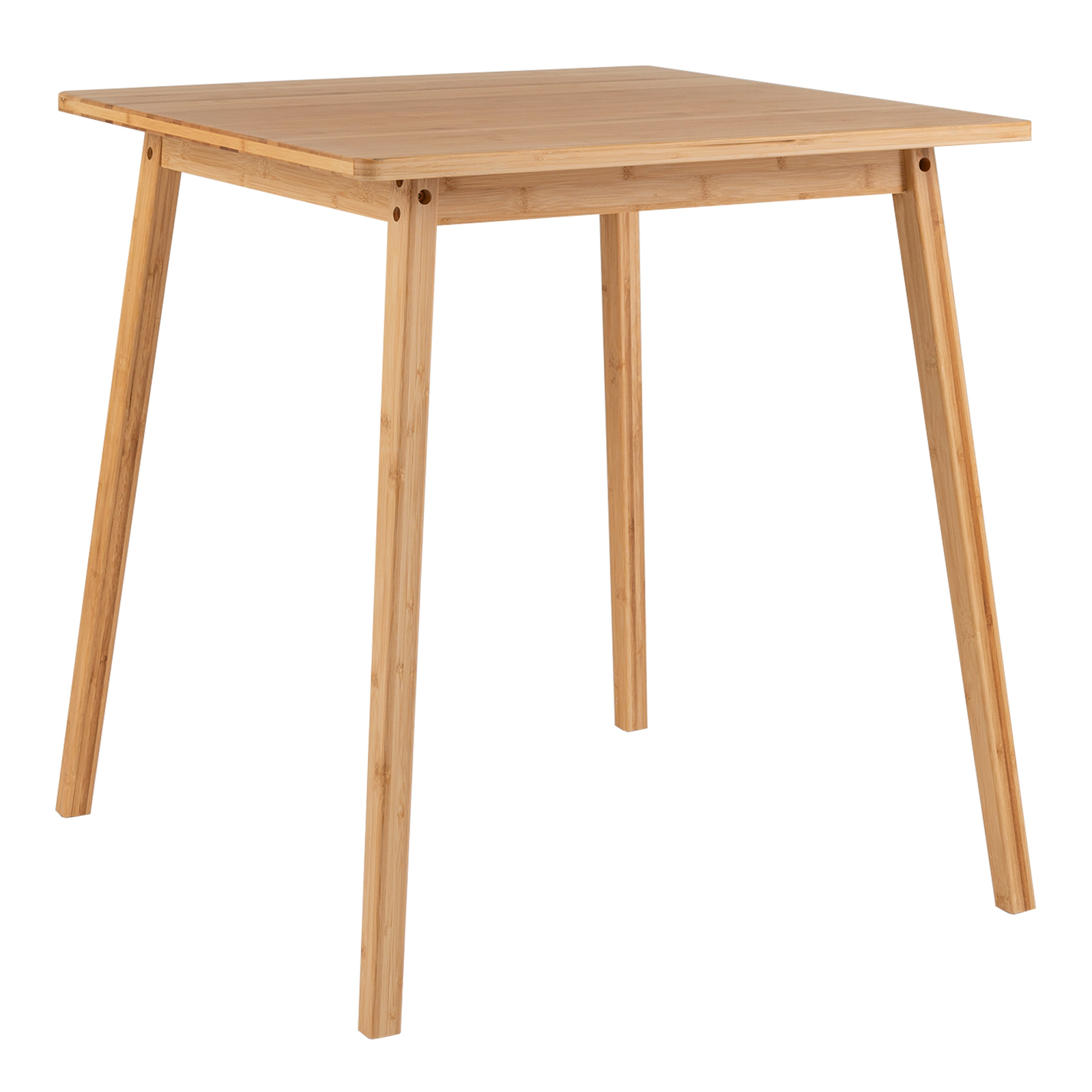 SUGIFT 27.5-in Square Bamboo Dining Table for 2-4 People 220-lb Capacity Natural