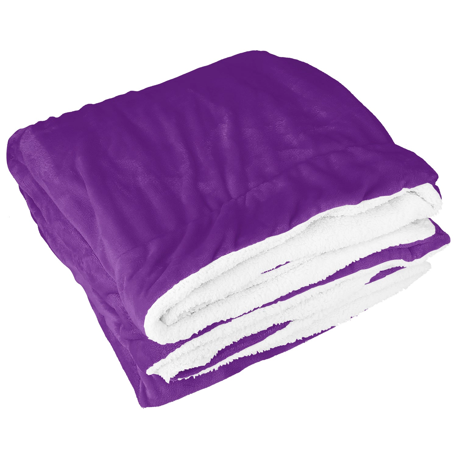 GBruno Double-Sided Microfiber Fleece Throw Blanket