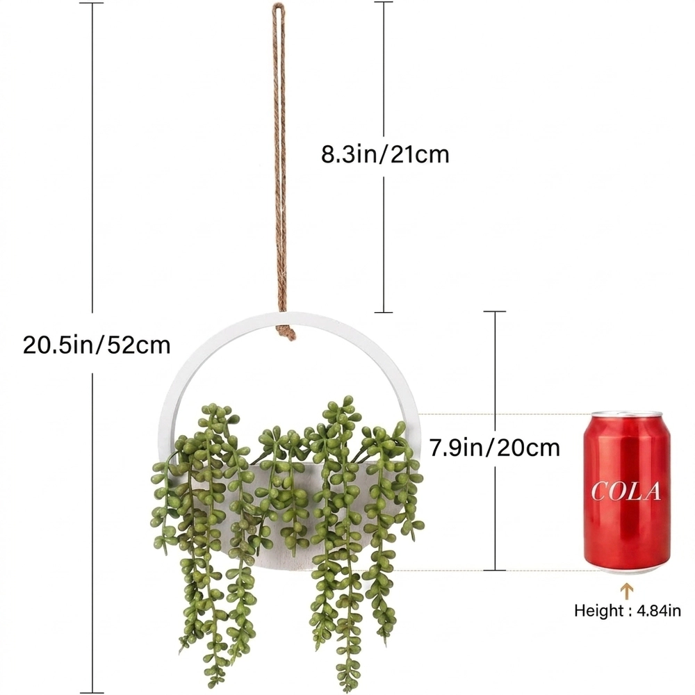 Haven Craftworks Unisex Artificial Hanging String of Pearls Plant in Pot