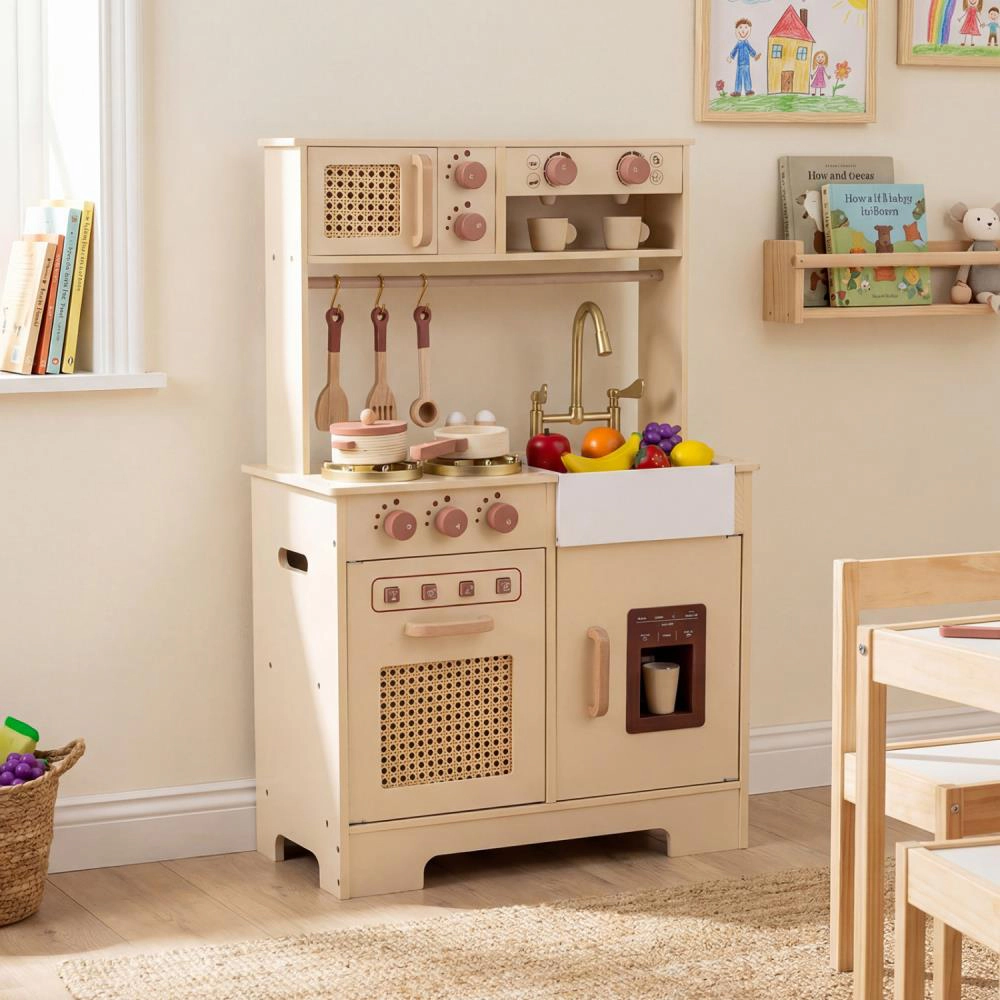 Hivvago Chef Pretend Play Kitchen for Kids with Realistic Lights and Sounds