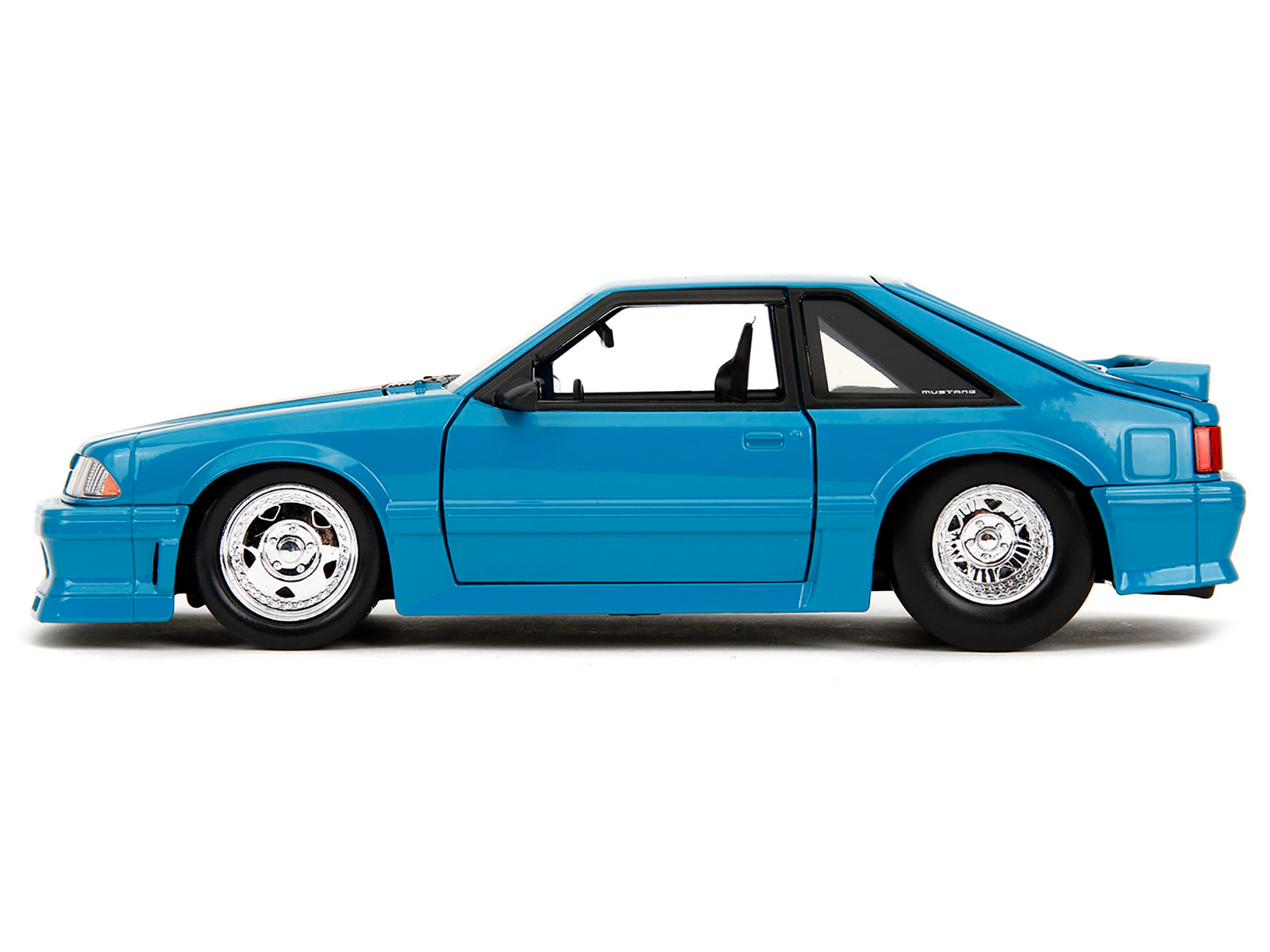 Jada 1989 Ford Mustang GT Blue with Black Hood Stripes "Fast & Furious" Series 1/24 Diecast Model Car by Jada