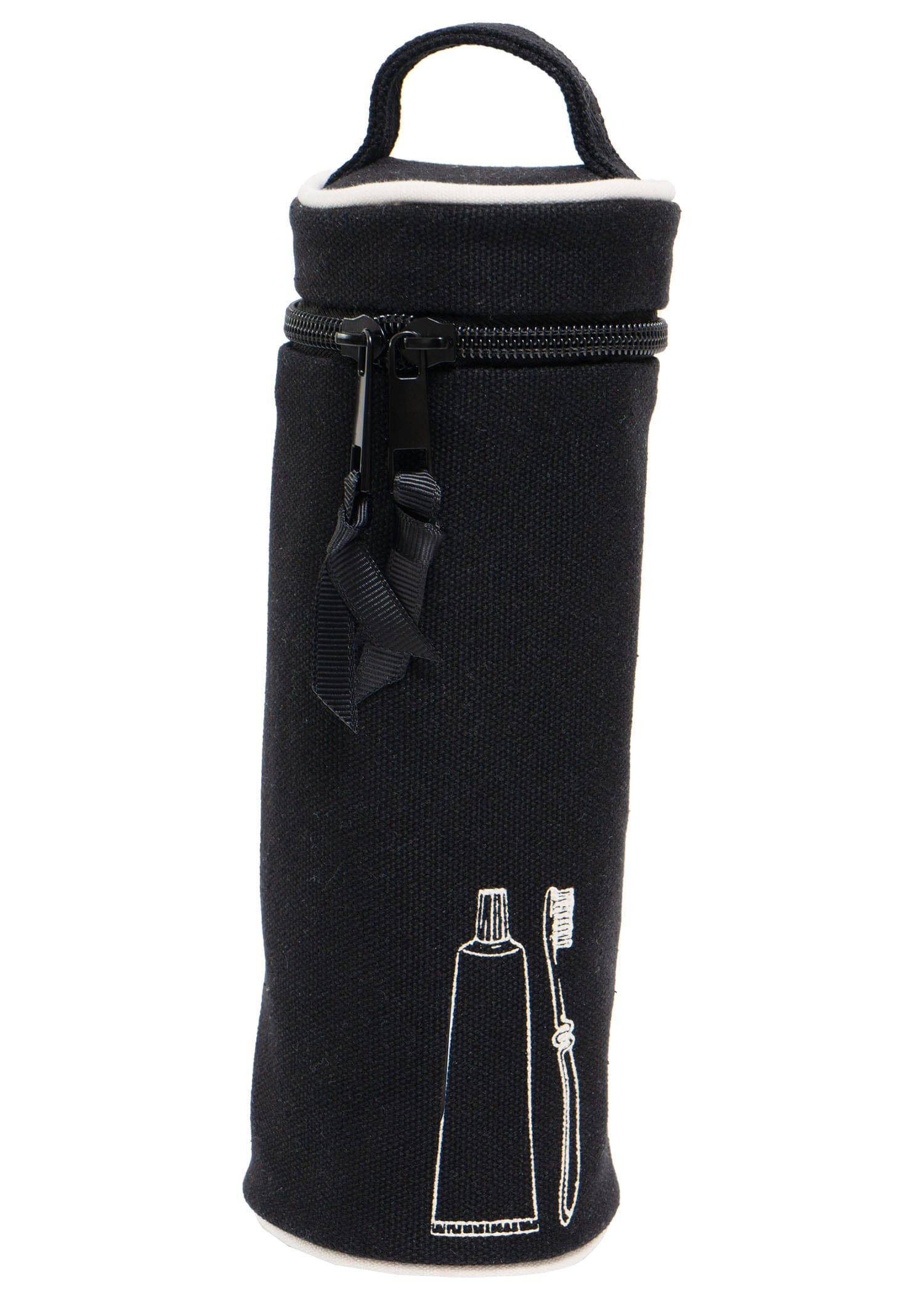 La L'Amour 16 oz Cotton Canvas Top-Handle Cylinder Toothbrush Case