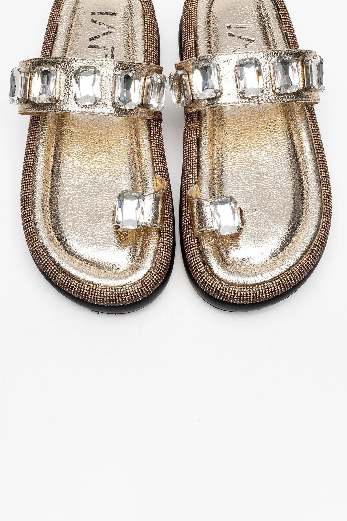 Prologue Shoes Womens Evans Jeweled Platform Sandal
