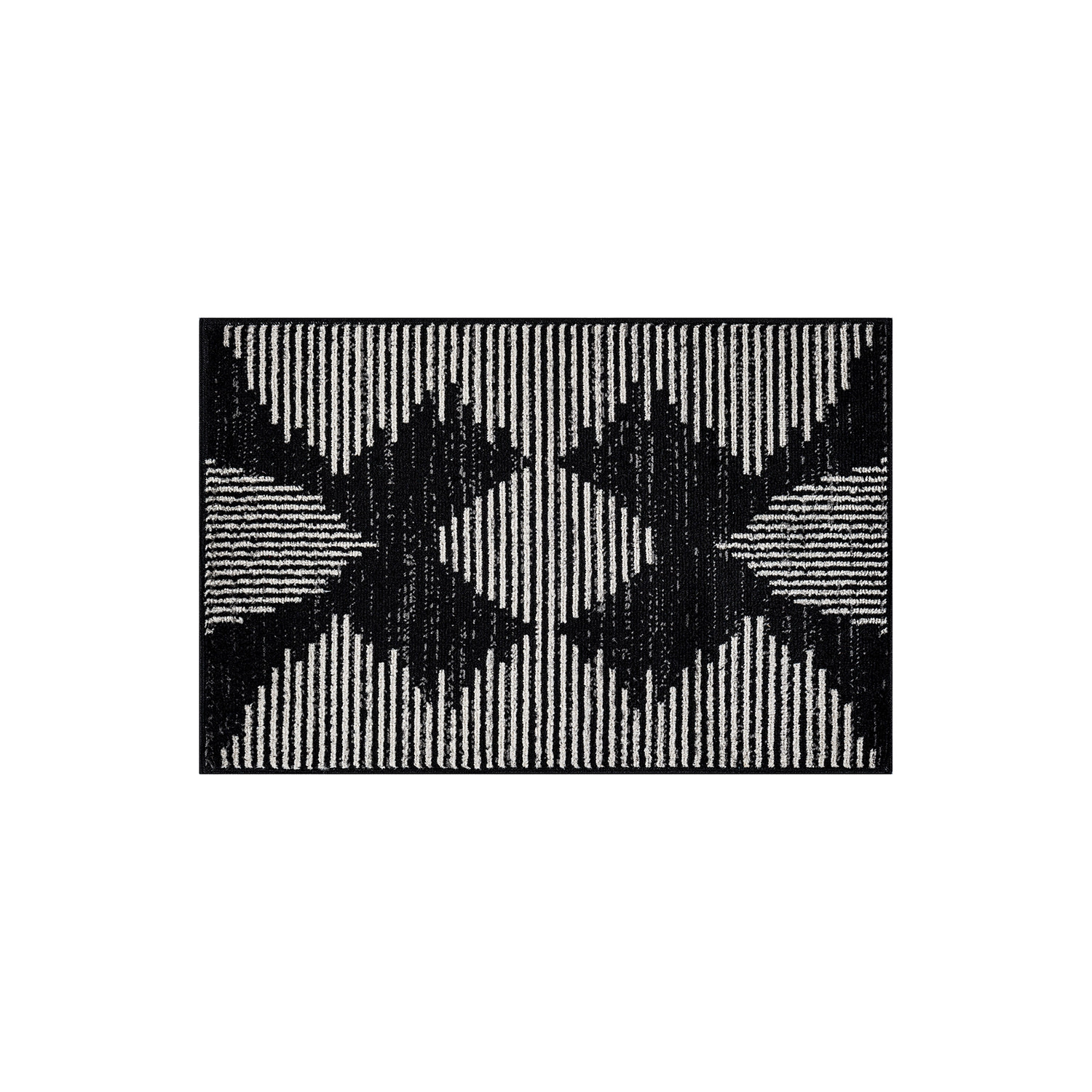 World Rug Gallery Modern Abstract Area for Living Room, Bedroom, or Entryway – Low Pile Indoor