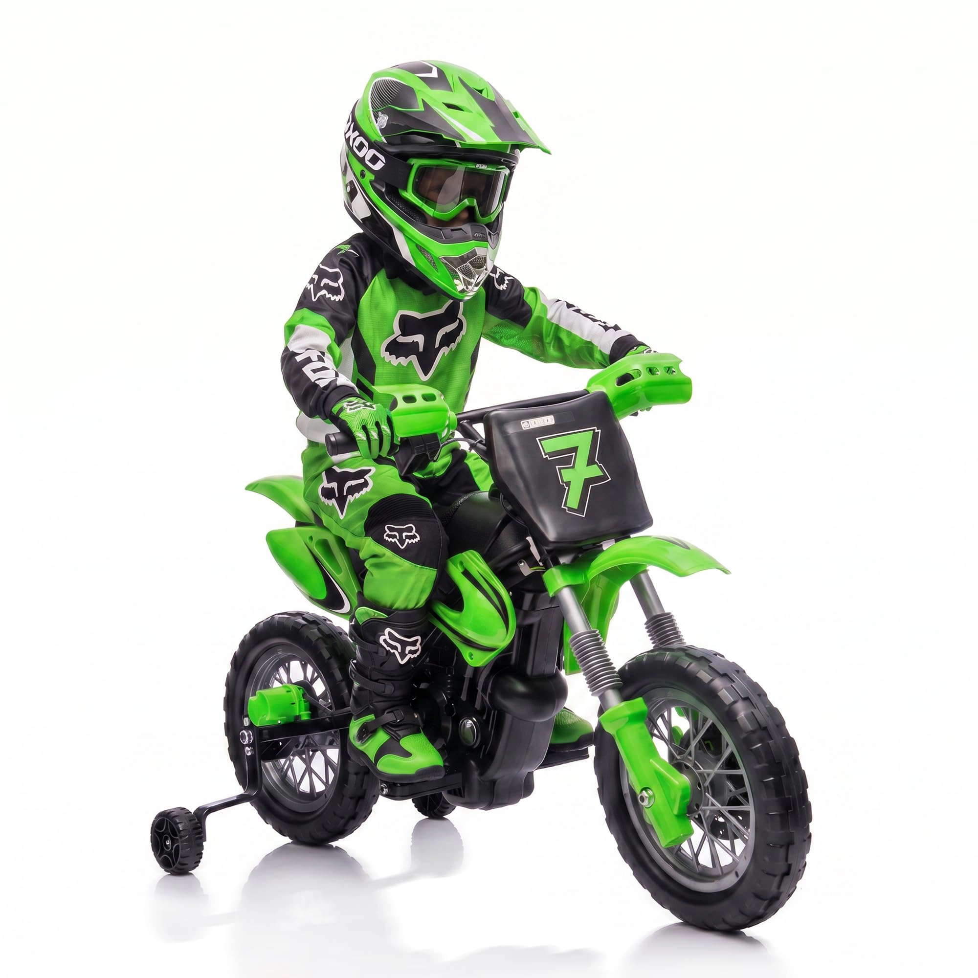 12V Kids Ride On Motorcycle with Dual Motors, 3-Wheel Electric Bike Lights & Sounds for Boys Girls