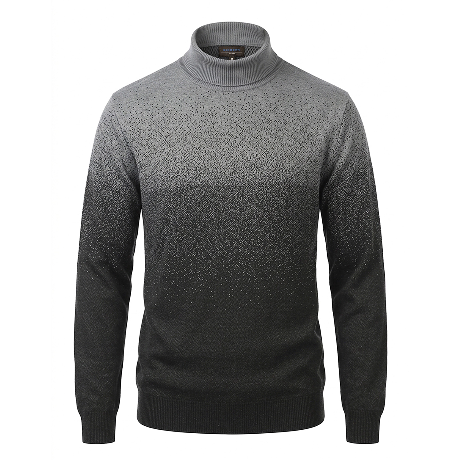 Gioberti Men's Jacquard Turtleneck Pullover Sweater