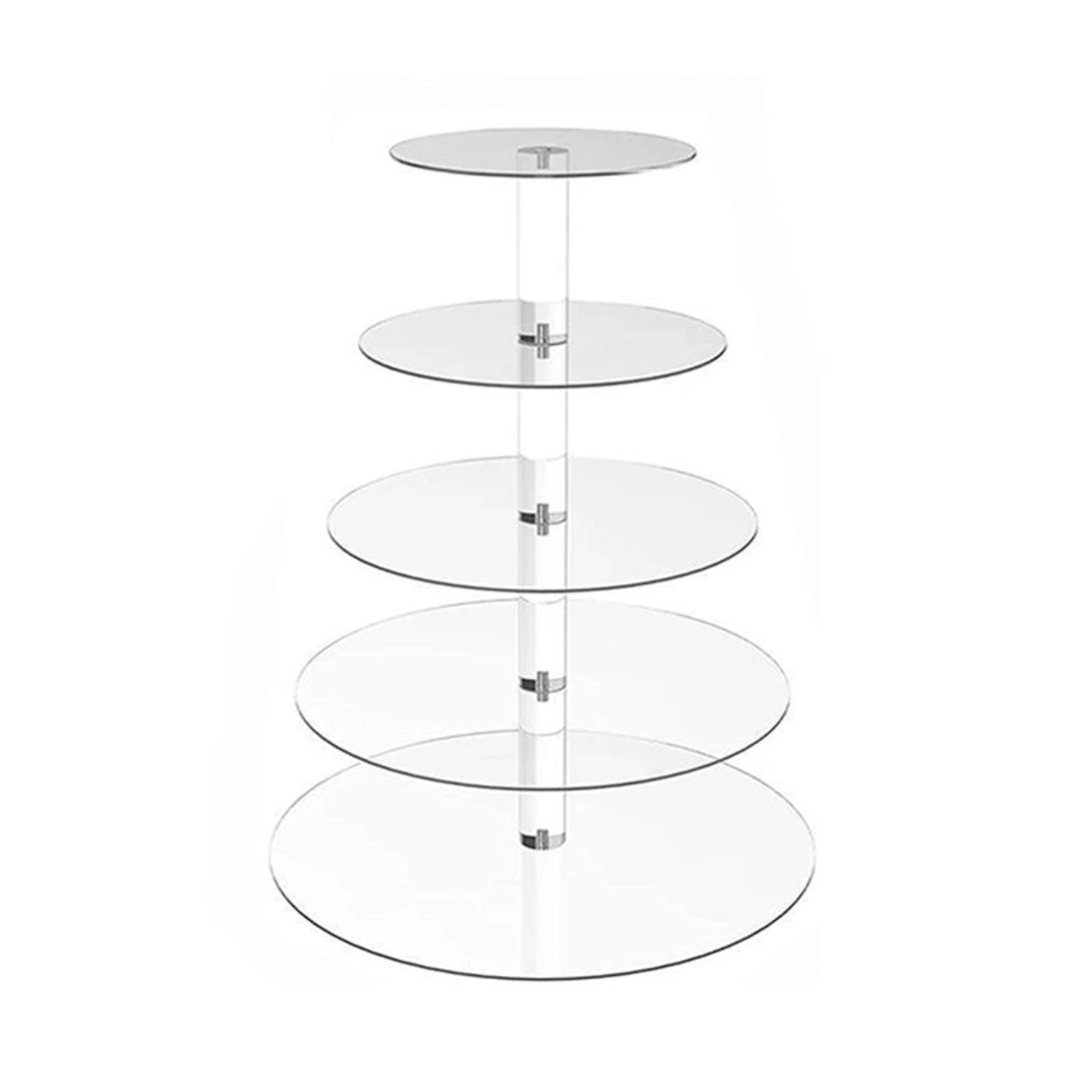 Kitcheniva Acrylic 5 Tier Dessert Cupcake Stand