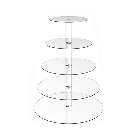 Kitcheniva Acrylic 5 Tier Dessert Cupcake Stand