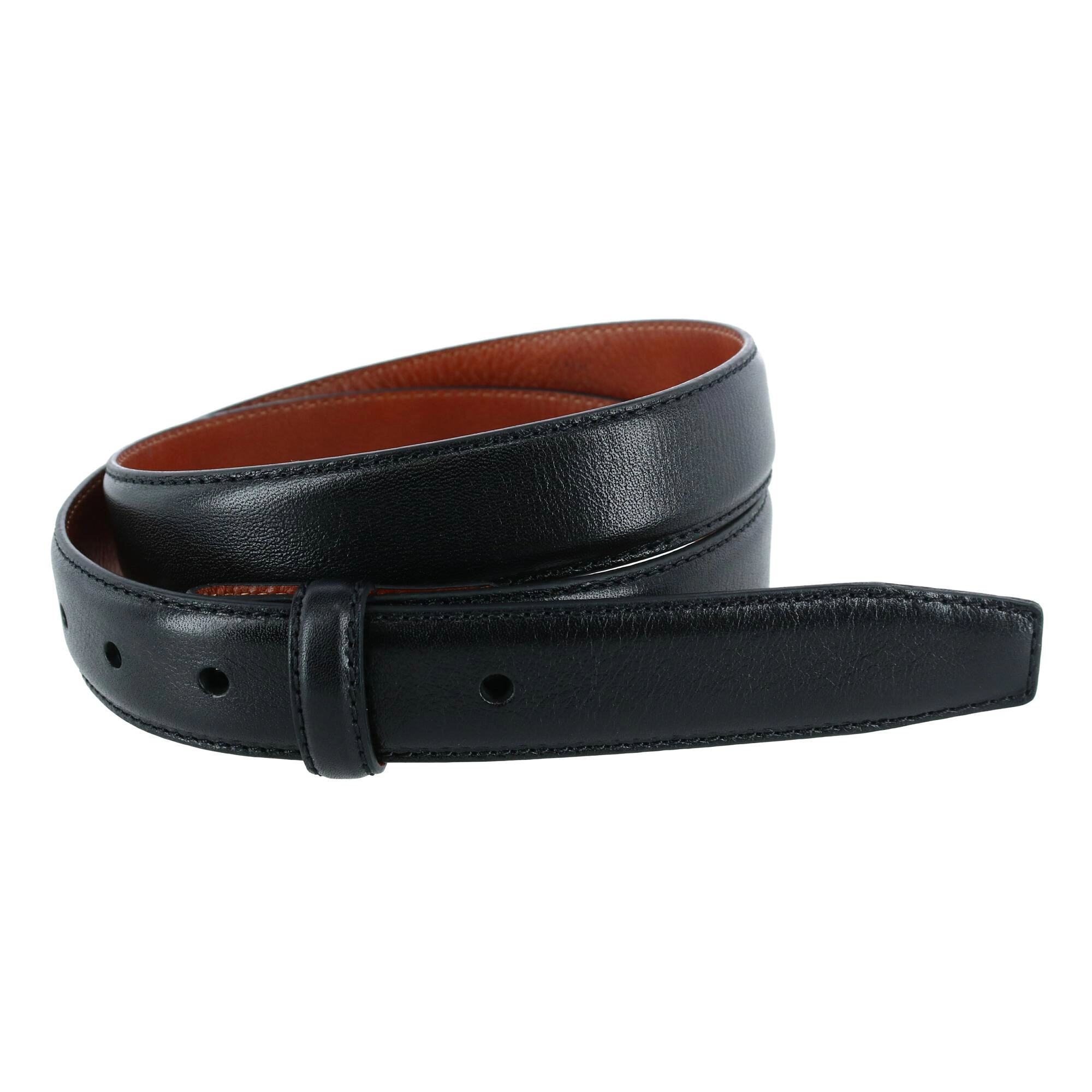 Trafalgar Pebble Grain Leather No Buckle Harness Belt Strap