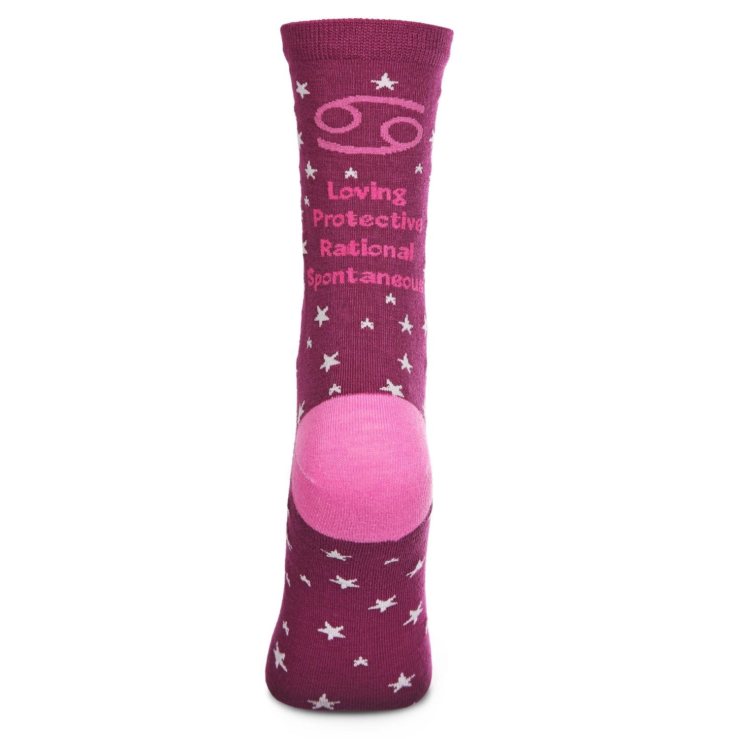 MeMoi Women's Cancer Zodiac Sign Crew Socks