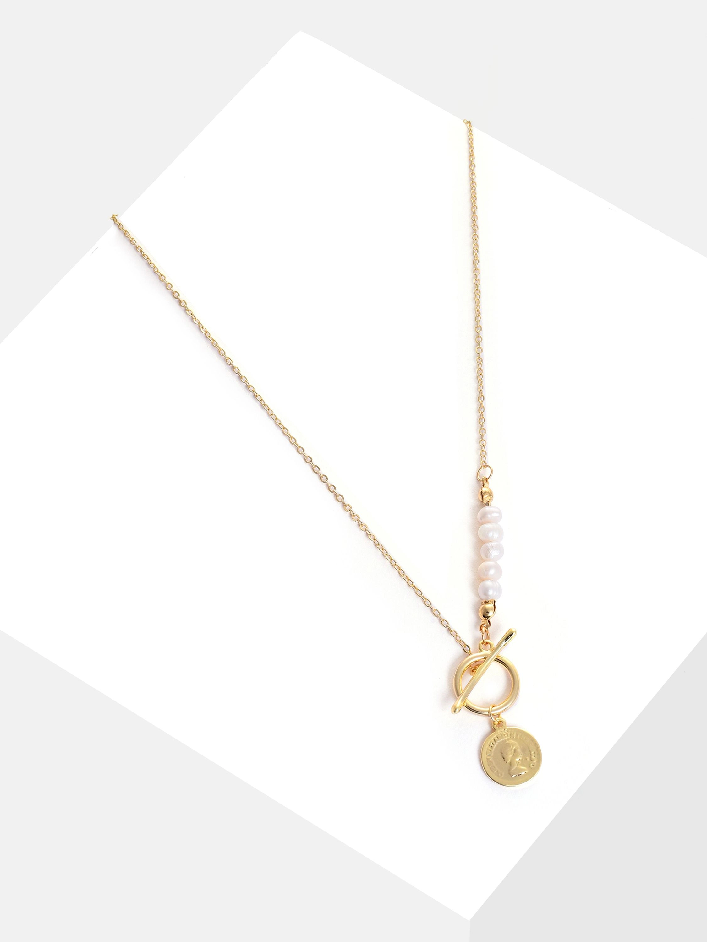 SOHI Women's Gold Link Chain Necklace