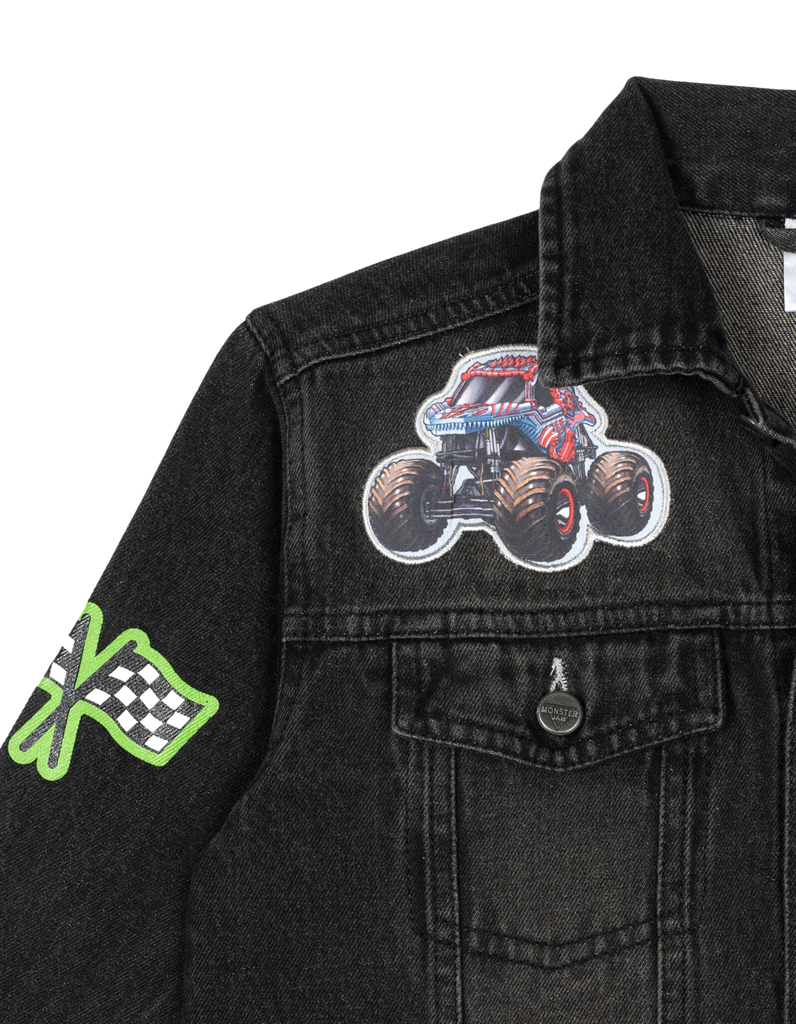 Monster Jam Boys' Denim Jacket