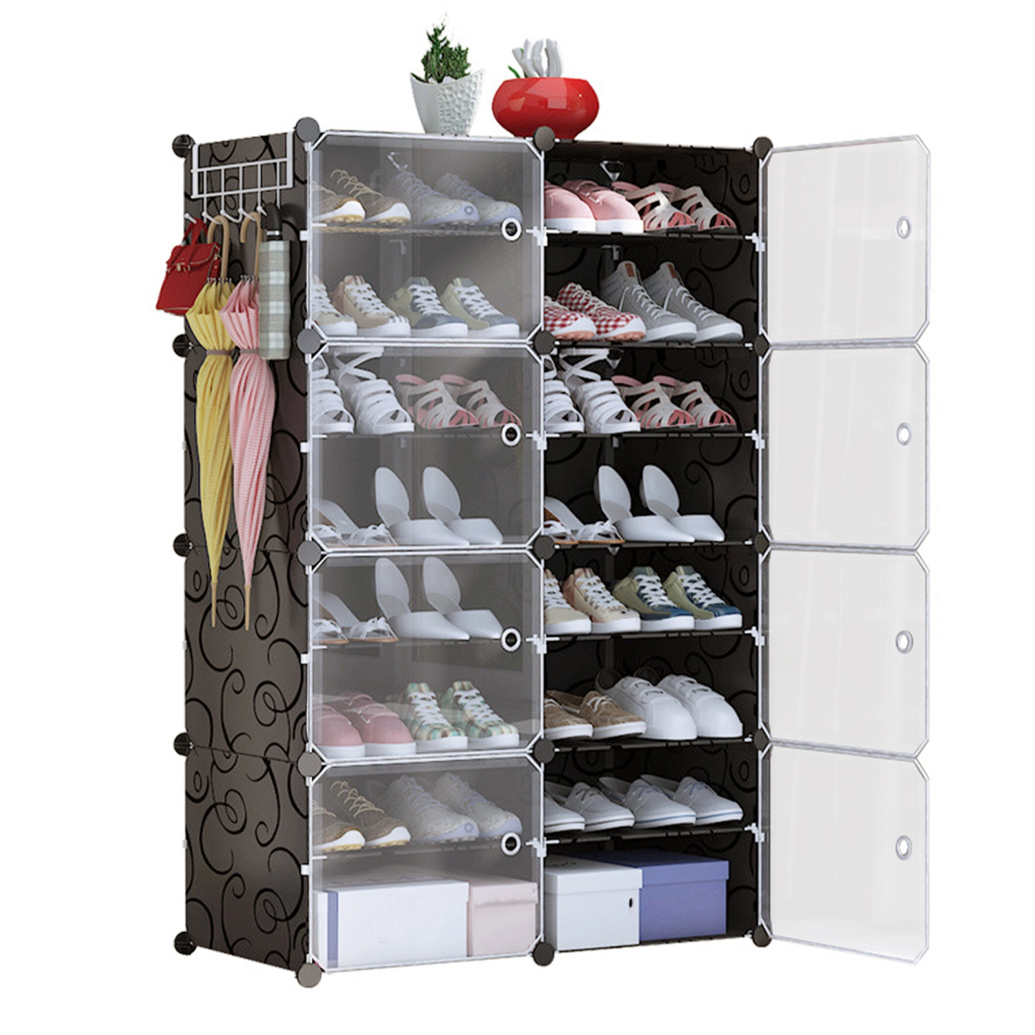 GBruno 8-Tier Stackable Shoe Rack Organizer