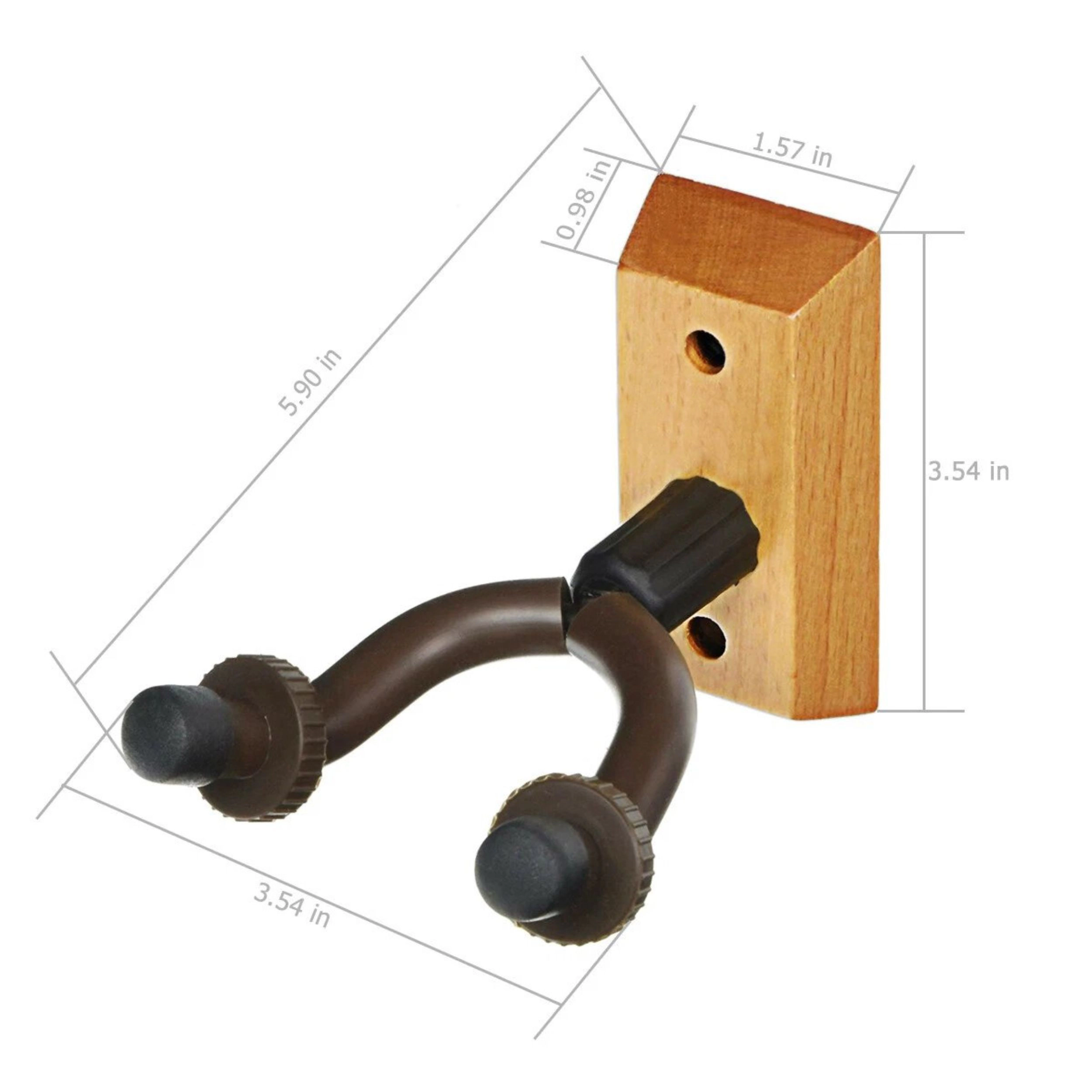 Home Collection Heavy Duty Guitar Instrument Wall Hanger with Wood Base