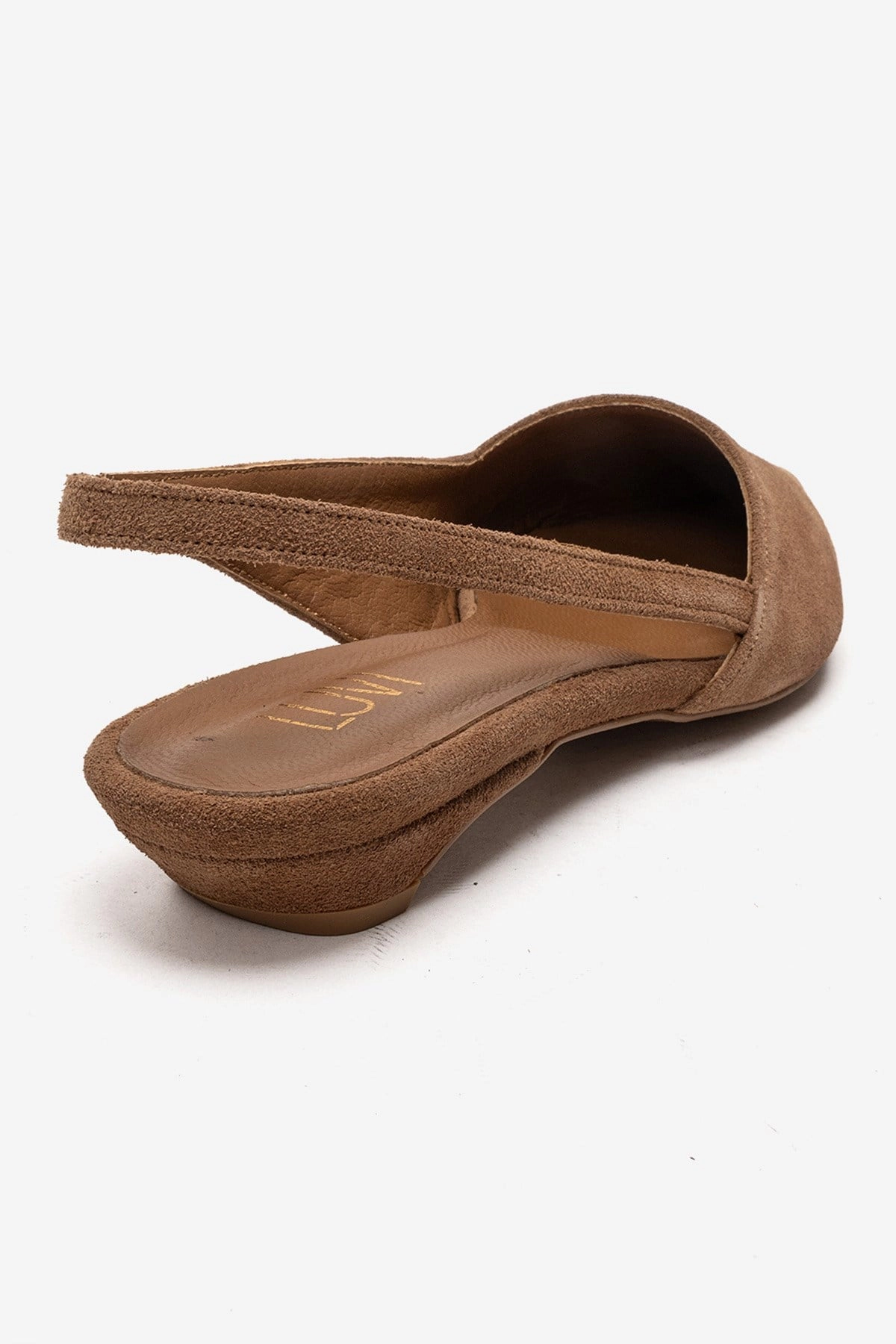 Forever & Always Womens Berlina Leather Slingback Pump