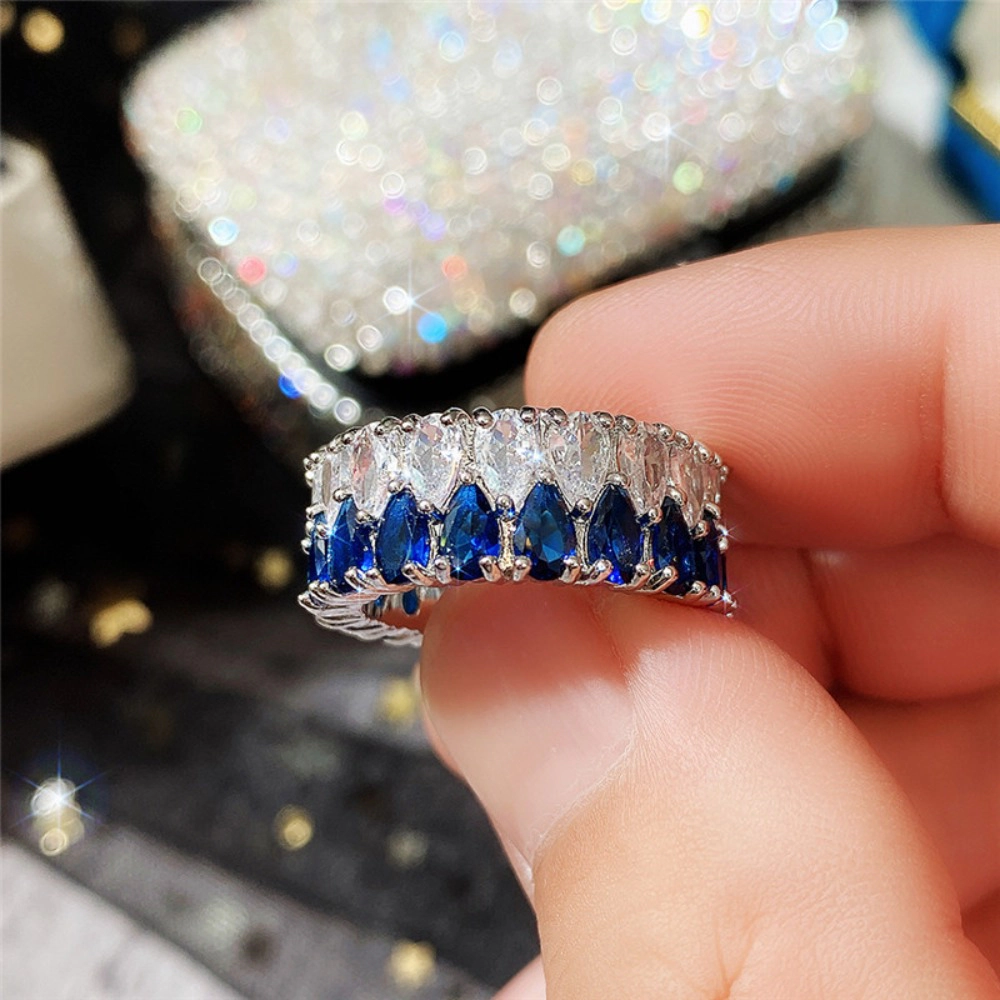 Wardrobe Whimsy Sparkling Cubic Zirconia Full Eternity Stackable Band Ring