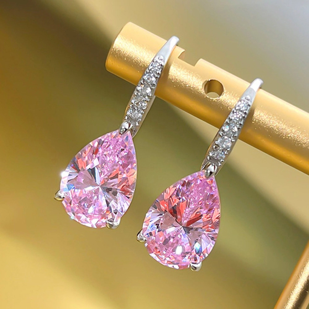Simple Luxury Waterdrop Cubic Zirconia Dangle Earring